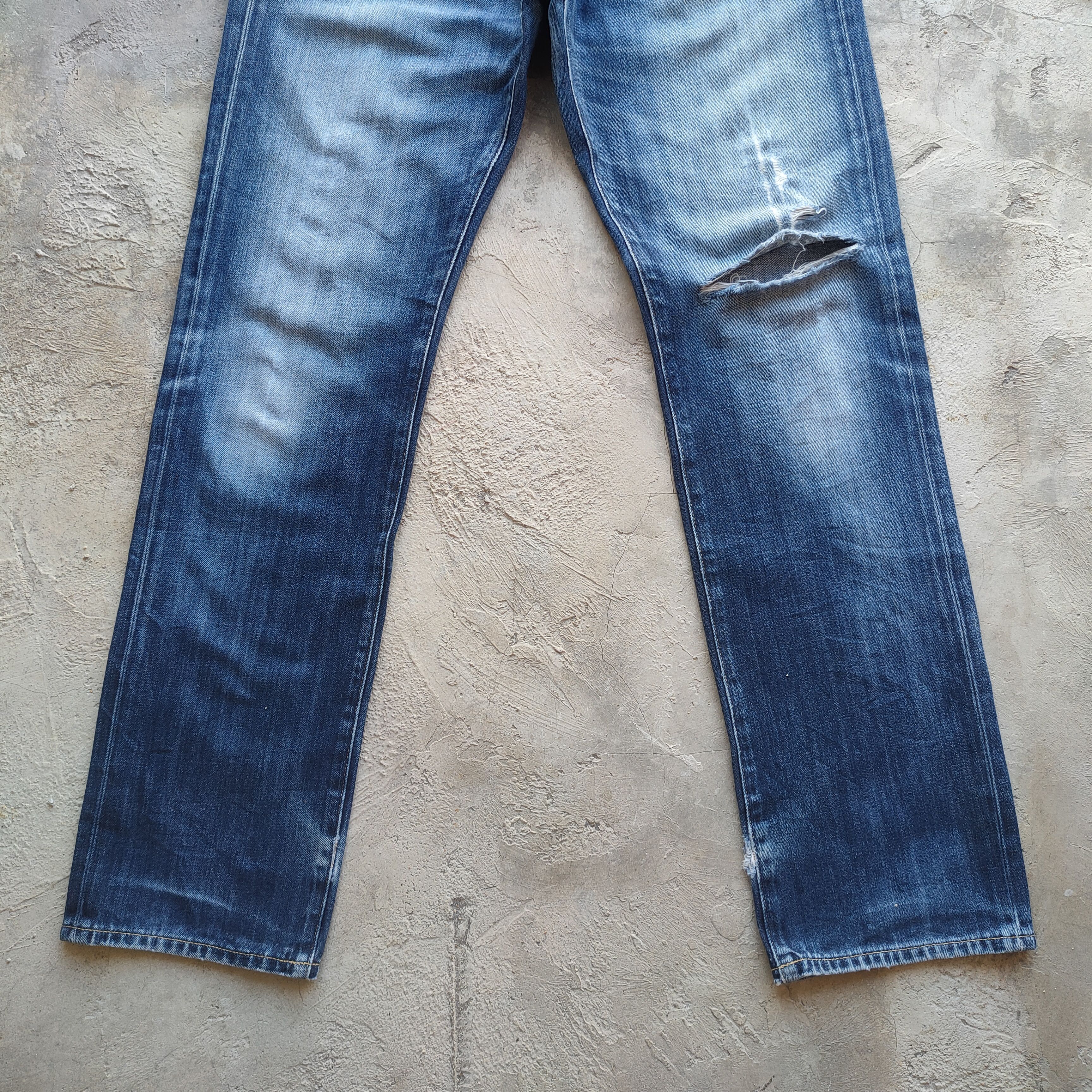 Japanese Brand W36 VINTAGE JAPANESE FADED DISTRESSED RIPPED JEAN PANTS Size US 36 / EU 52 - 4 Thumbnail