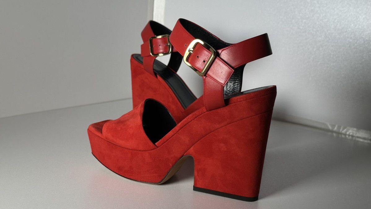 Celine Celine sandals women red 🔥 38.5 s Size US 8.5 / IT 38.5 - 18 Thumbnail
