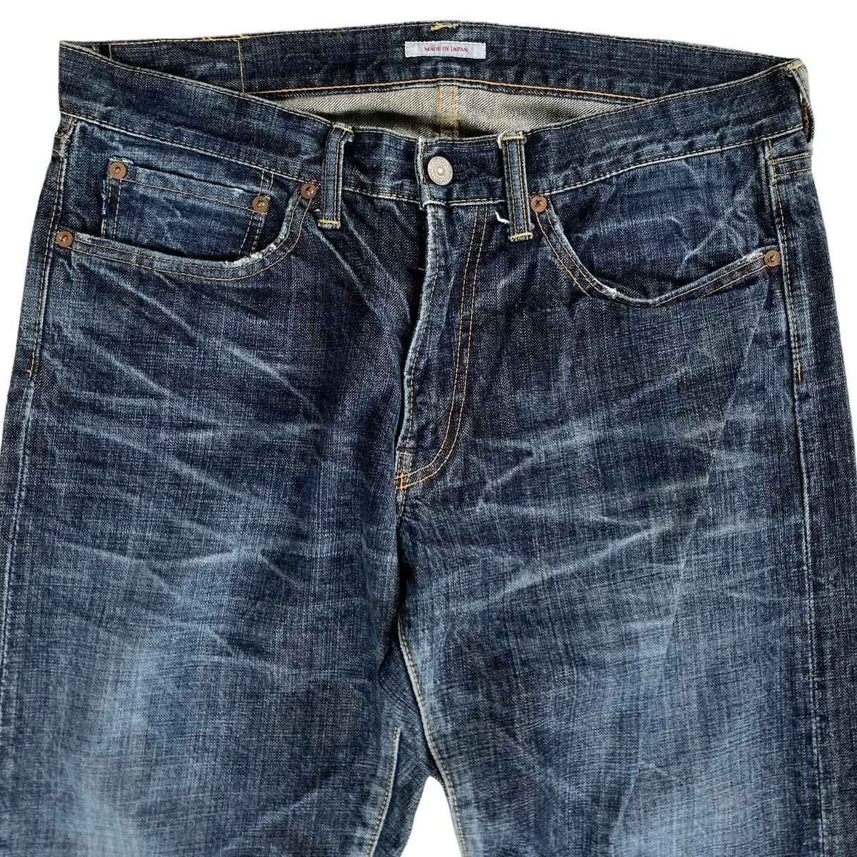 Eternal × Japanese Brand Japanese Brand Eternal Raw Denim Distressed Jeans Size US 34 / EU 50 - 8 Thumbnail