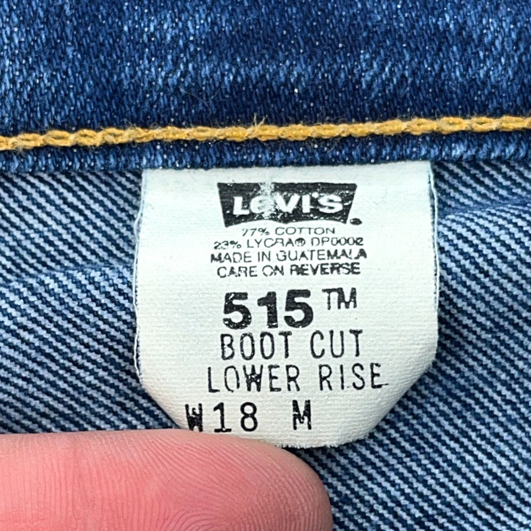Levi's VINTAGE Levi's 515 Jeans Women 18 Boot Cut Dark Wash Levi's Jeans Women 18 Boot Cut Dark Wash 515 Jeans" Size 40" / US 18 - 4 Thumbnail