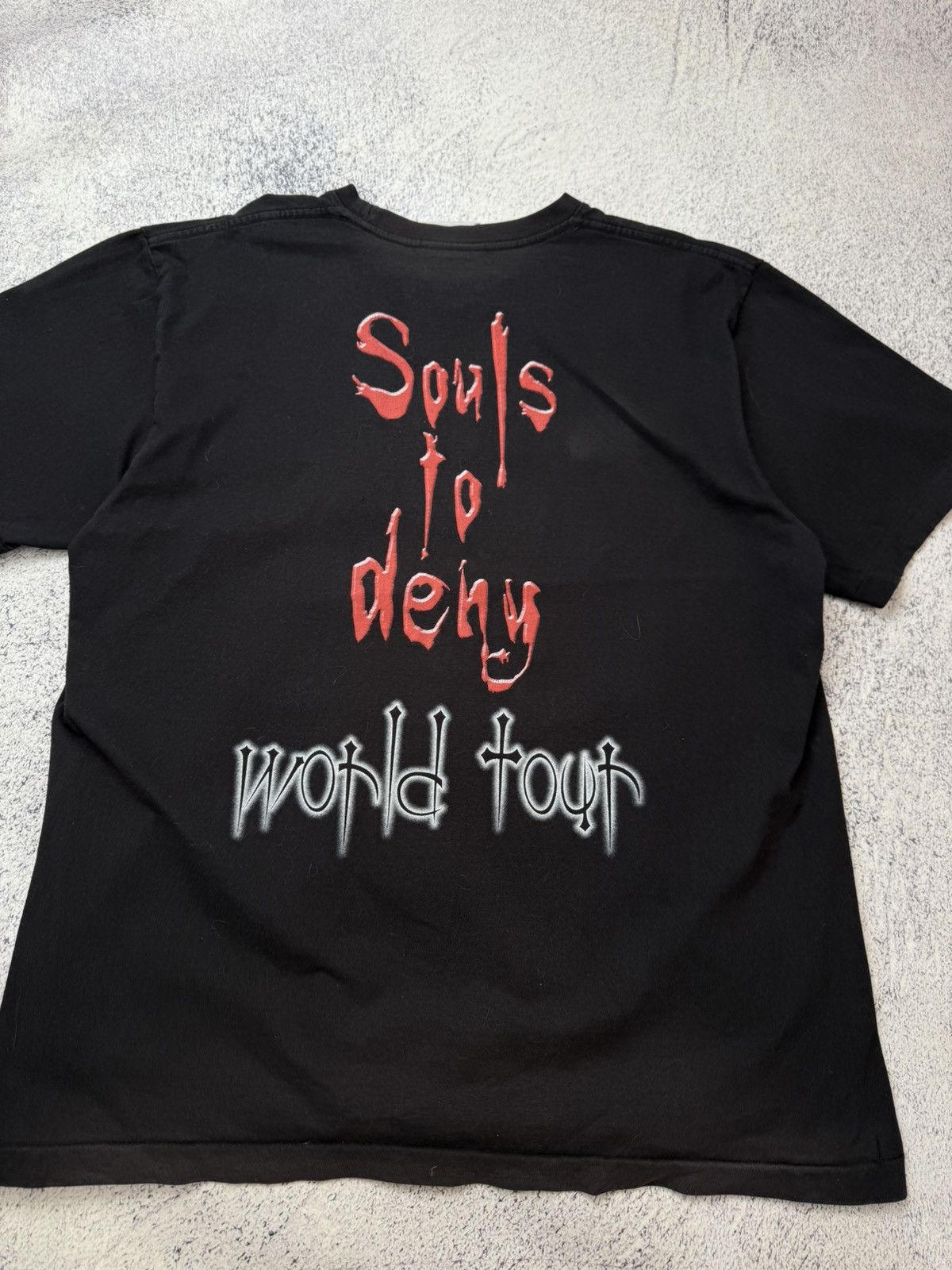 Vintage SUFFOCATION Evil Lies Death Denied Tshirt Souls To Deny 2005 Size US L / EU 52-54 / 3 - 24 Thumbnail