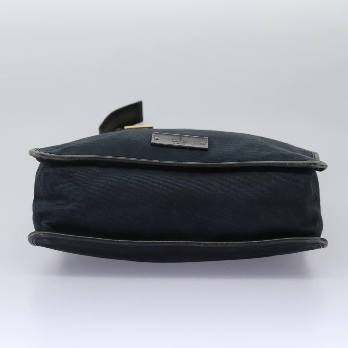Gucci GUCCI Sherry Line Shoulder Bag Canvas Black Brown Size ONE SIZE - 9 Thumbnail