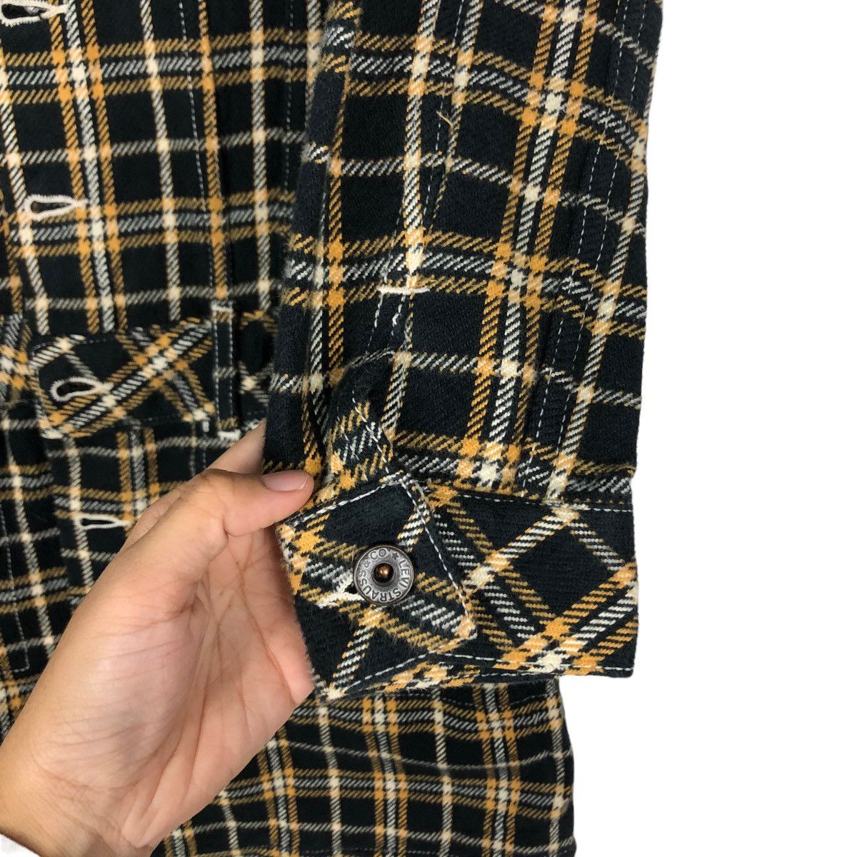 Japanese Brand 🔥Vintage Levi’s Red Tab Long Jacket Tartan Design Check Size US M / EU 48-50 / 2 - 15 Thumbnail