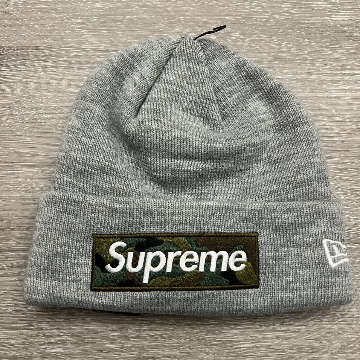 Supreme Supreme New Era Camo Box Logo Beanie Size ONE SIZE - 2 Thumbnail