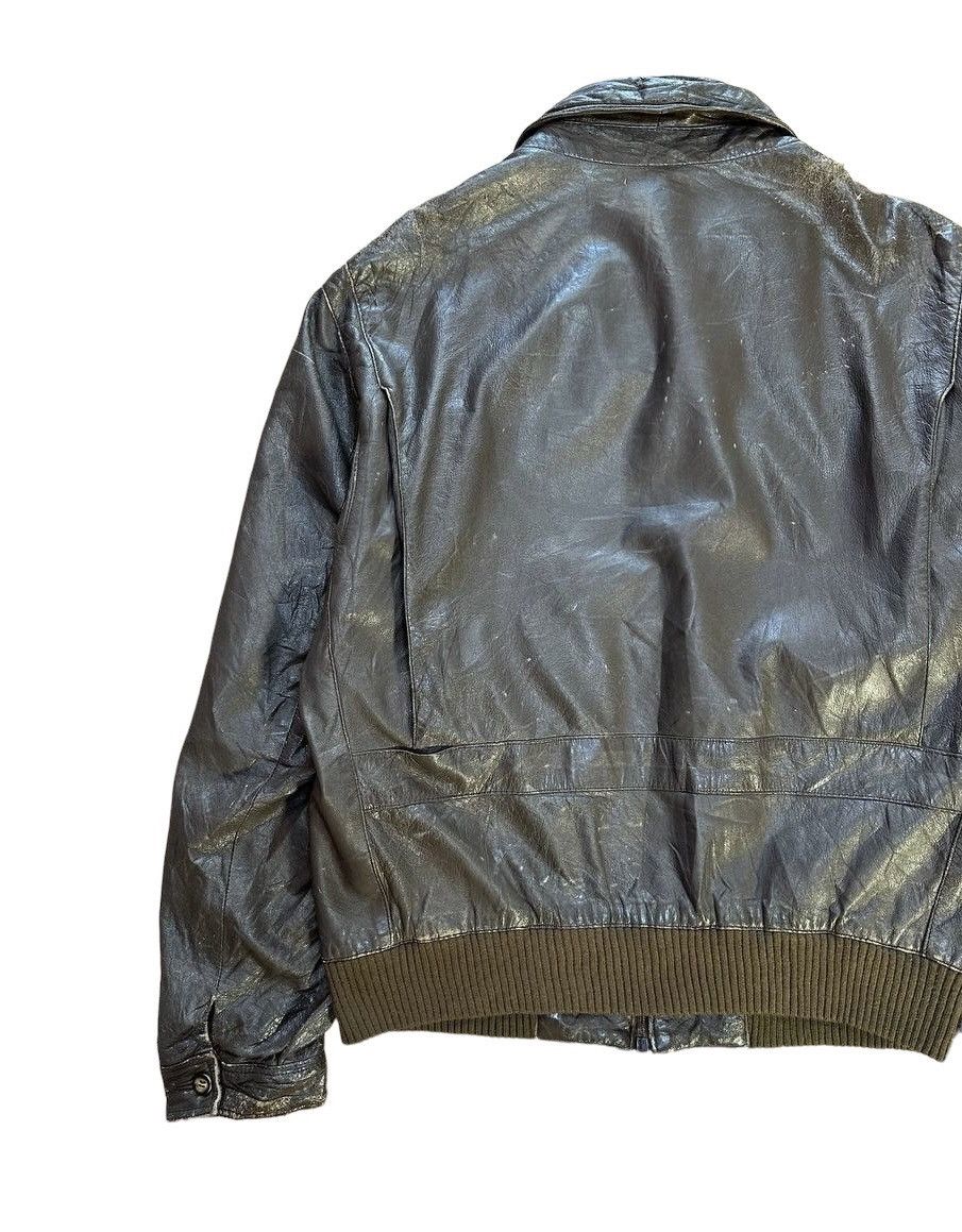 Aquascutum Aquascutum Tartan Lined Leather Jacket Size US M / EU 48-50 / 2 - 9 Thumbnail
