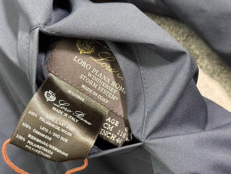 Loro Piana LORO PIANA size6 Children's dark blue double-sided flying j Size US XXS / EU 40 - 3 Thumbnail