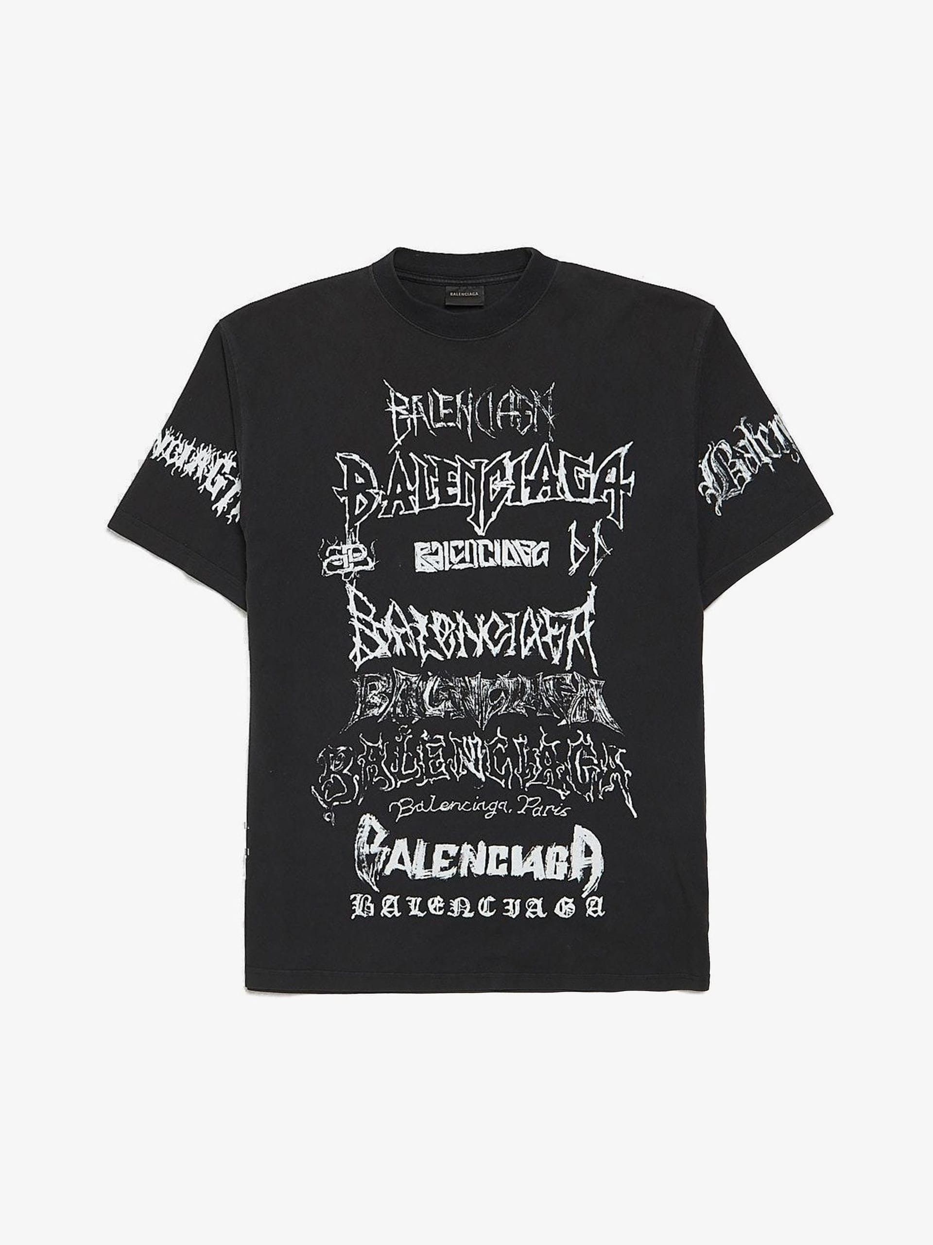 Balenciaga Black DIY Metal Oversized Cotton T-shirt | Grailed