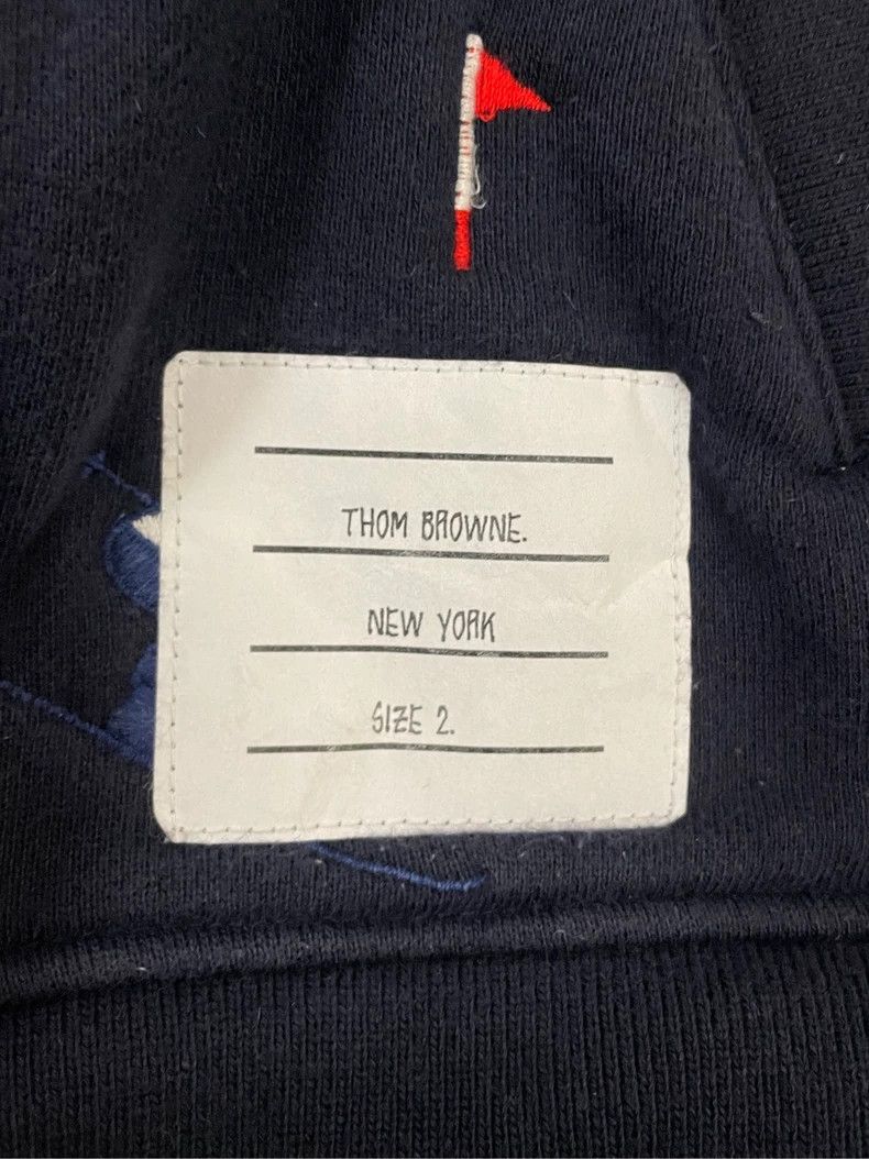 Thom Browne Thom browne Dark blue embroidered ski villain four-striped Size US M / EU 48-50 / 2 - 5 Thumbnail