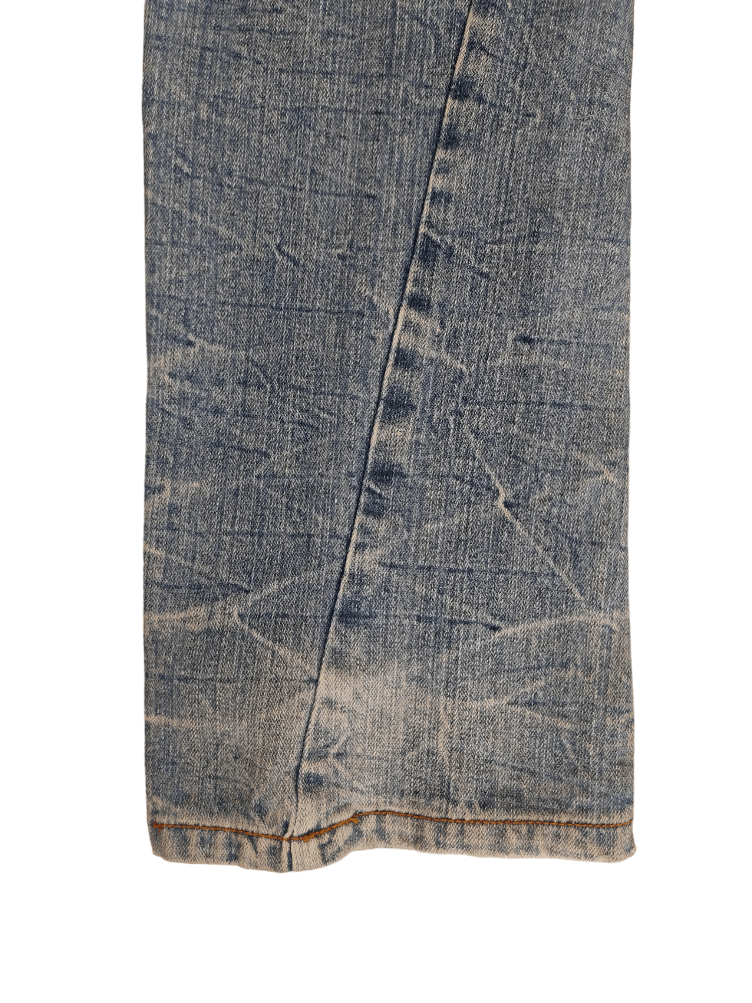 Japanese Brand Vintage 90s Japan Love & Peace Double Waist Clawmark Jeans Size US 31 - 8 Thumbnail