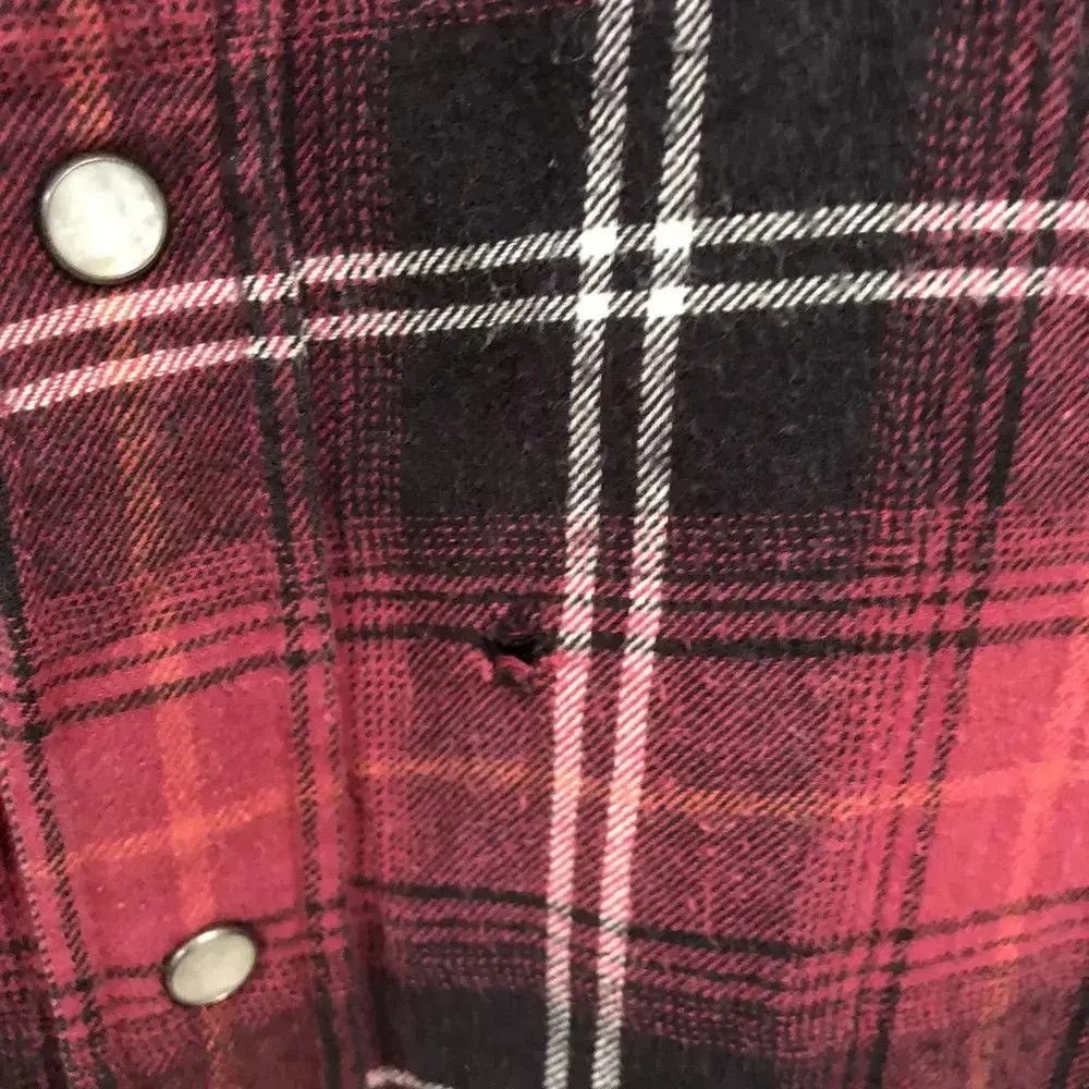 Japanese Brand Japanese Brand Back Number Plaid Tartan Flannel Shirt 👕 Size US L / EU 52-54 / 3 - 5 Thumbnail