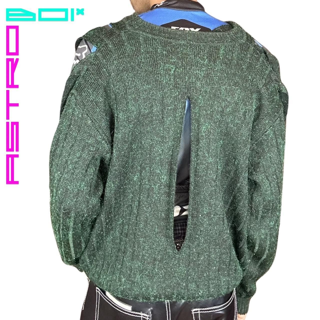 Other ASTROBOI* CUT OUT WOOL GREEN SWEATER_ GREEN _ LARGE Size US L / EU 52-54 / 3 - 5 Thumbnail