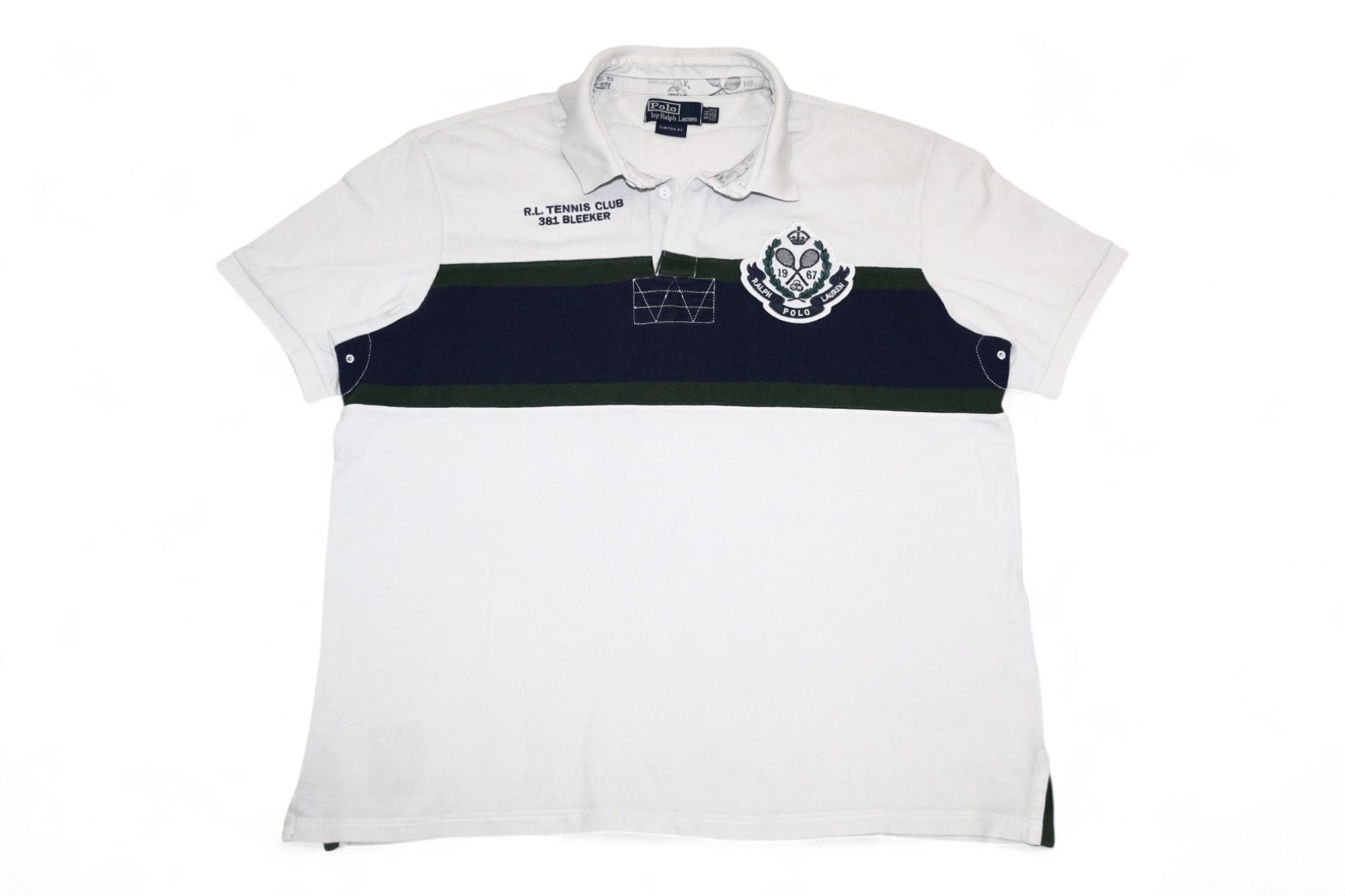 Polo Ralph Lauren Polo R.L. Tennis Club 381 Bleecker N.Y. Wimbledon Polo Shirt Size US XXL / EU 58 / 5 - 5 Thumbnail