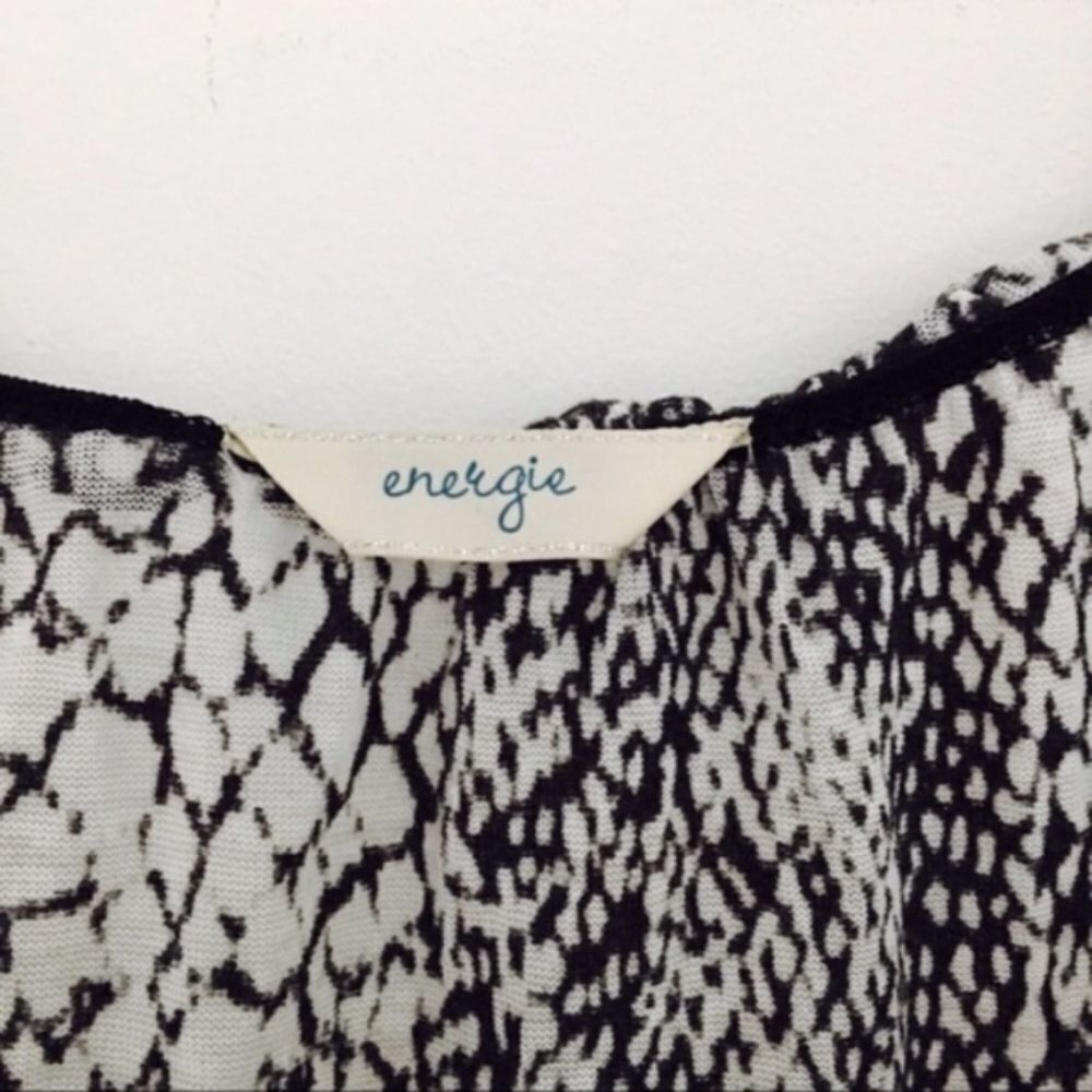 Energie Energie Women’s Size S Snake Print Short Sleeve Tie Blouse Size S / US 4 / IT 40 - 3 Thumbnail