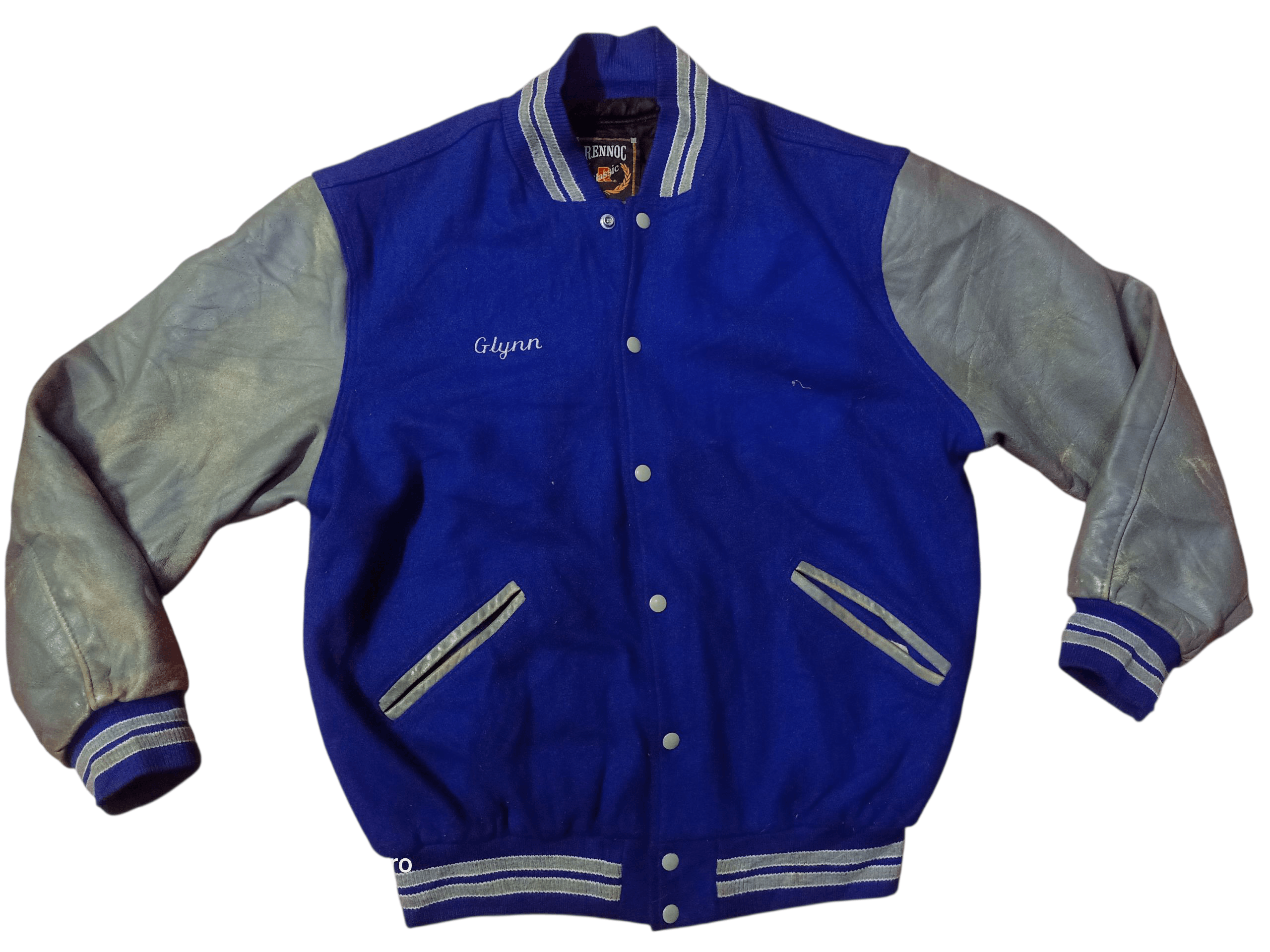 Rennoc 🌟Vintage Rennoc Varsity Jacket Leather 🌟 Size US L / EU 52-54 / 3 - 2 Thumbnail