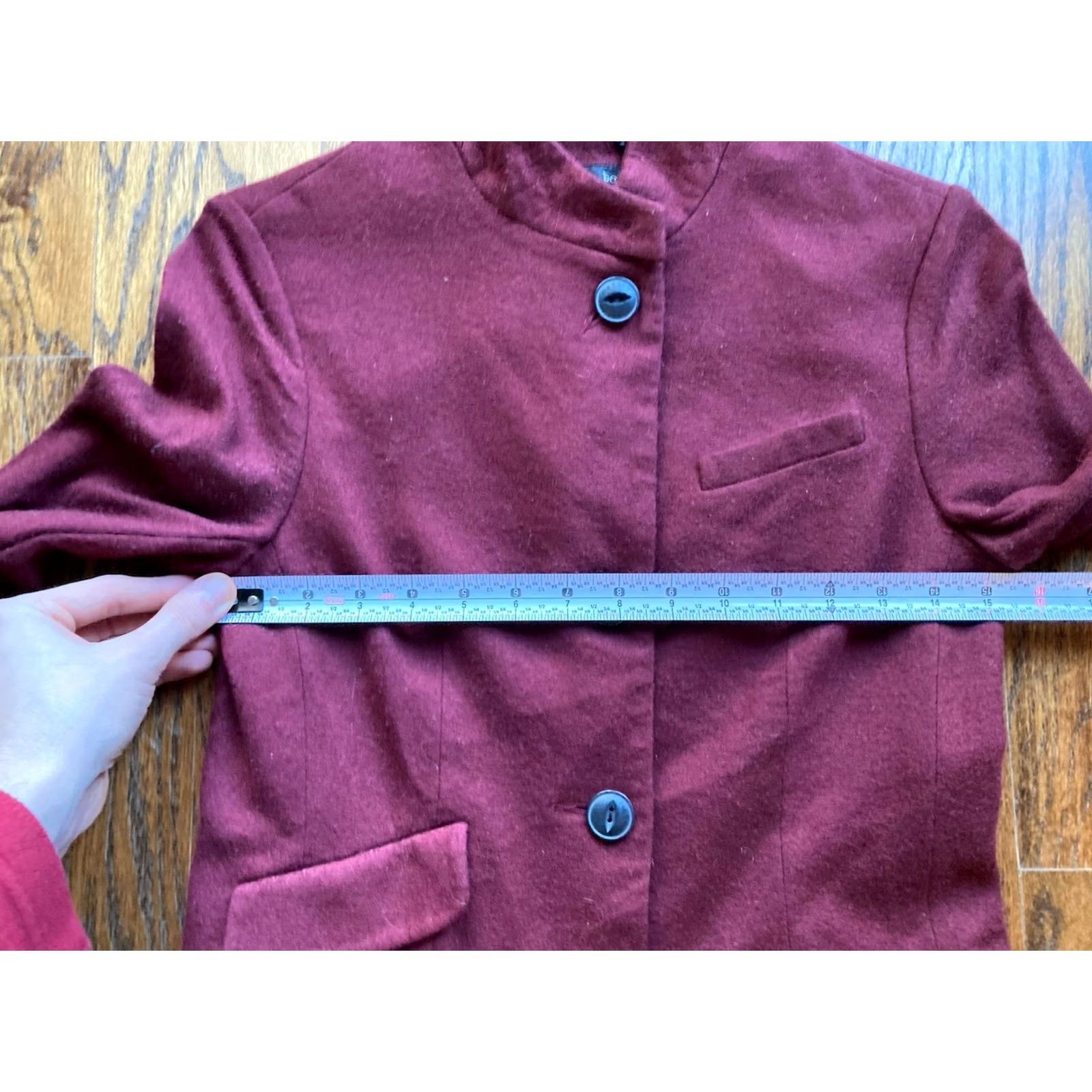 Rag & Bone rag & bone Blazer Womens 2 Wool Burgundy Jacket Coat Slade Quiet Luxury Size XS / US 0-2 / IT 36-38 - 5 Thumbnail