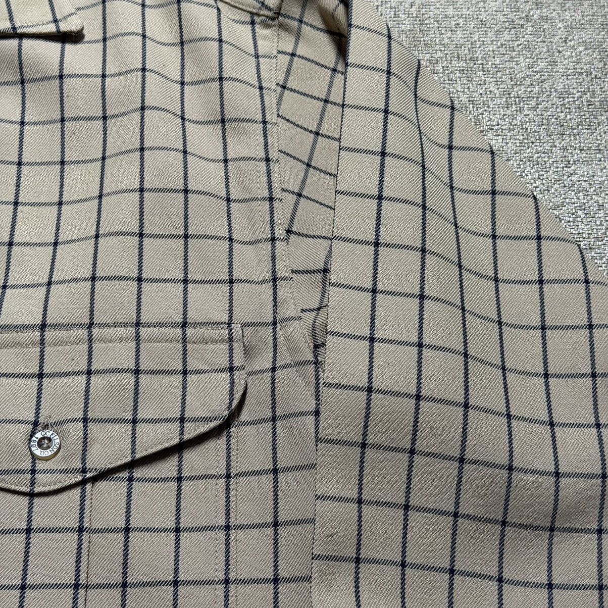 Filson Vtg Filson Men's Small Windowpane Plaid Wool Button Shirt Size US S / EU 44-46 / 1 - 8 Thumbnail