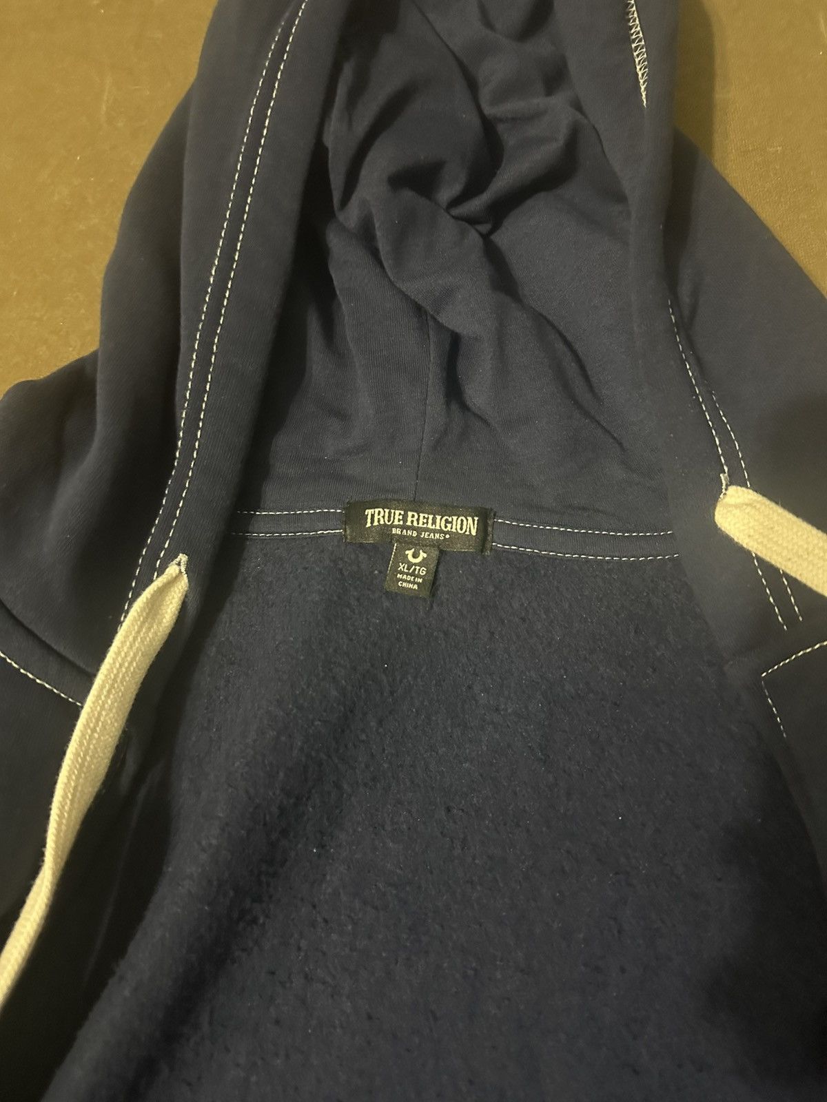 True Religion True Religion Men’s Buddha Navy Zip-Up Hoodie Size US XL / EU 56 / 4 - 7 Thumbnail