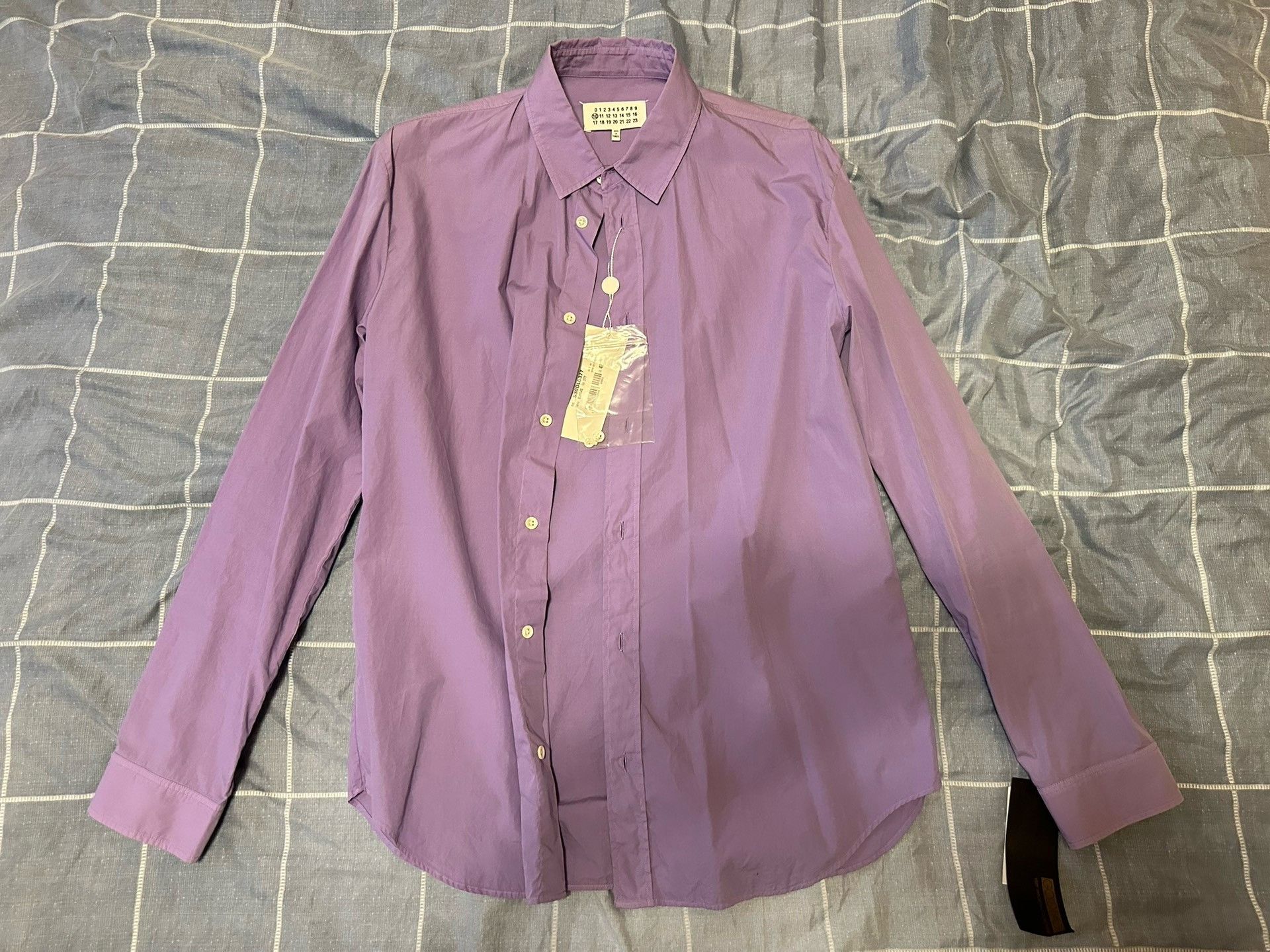 Maison Margiela Maison Margiela Purple long-sleeved shirt 2501-Nextarrow Size US XS / EU 42 / 0 - 2 Thumbnail
