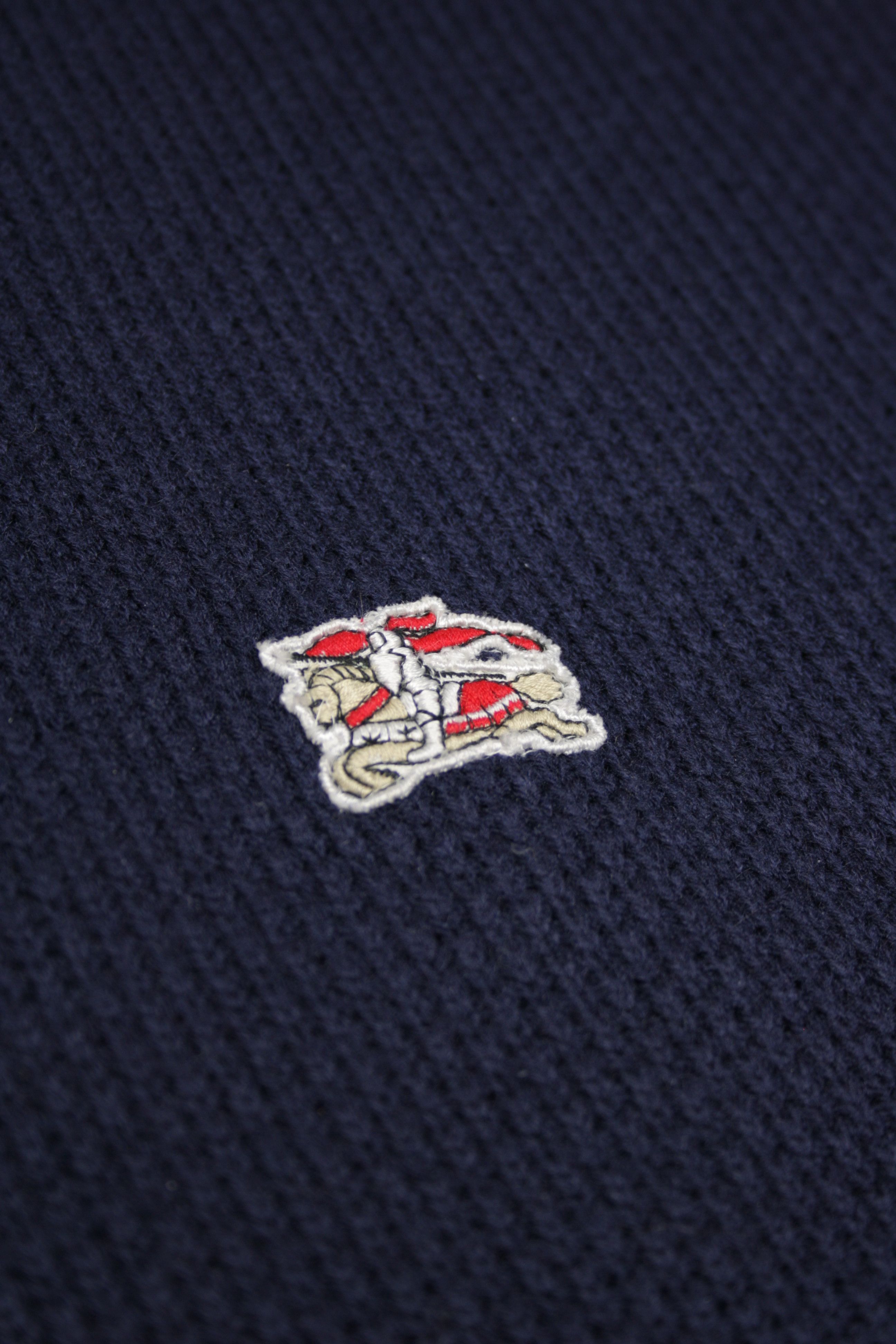 Burberry × Vintage Burberrys 90s Vintage Sailor Naval Knitted Pullover Sweater Size L / US 10 / IT 46 - 3 Thumbnail