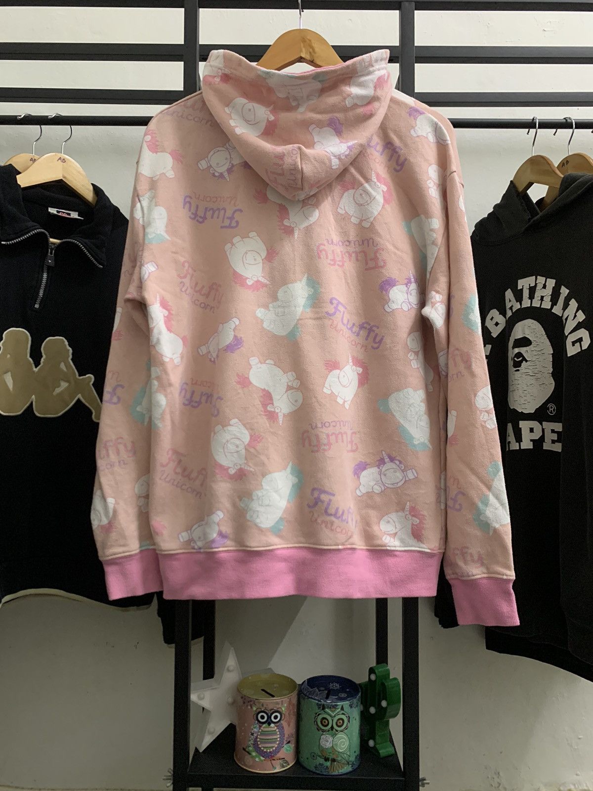 Cartoon Network × Japanese Brand × Universal Studios DESPICABLE ME : AGNES’ UNICORN BIG LOGO HOODIE Size US L / EU 52-54 / 3 - 5 Thumbnail