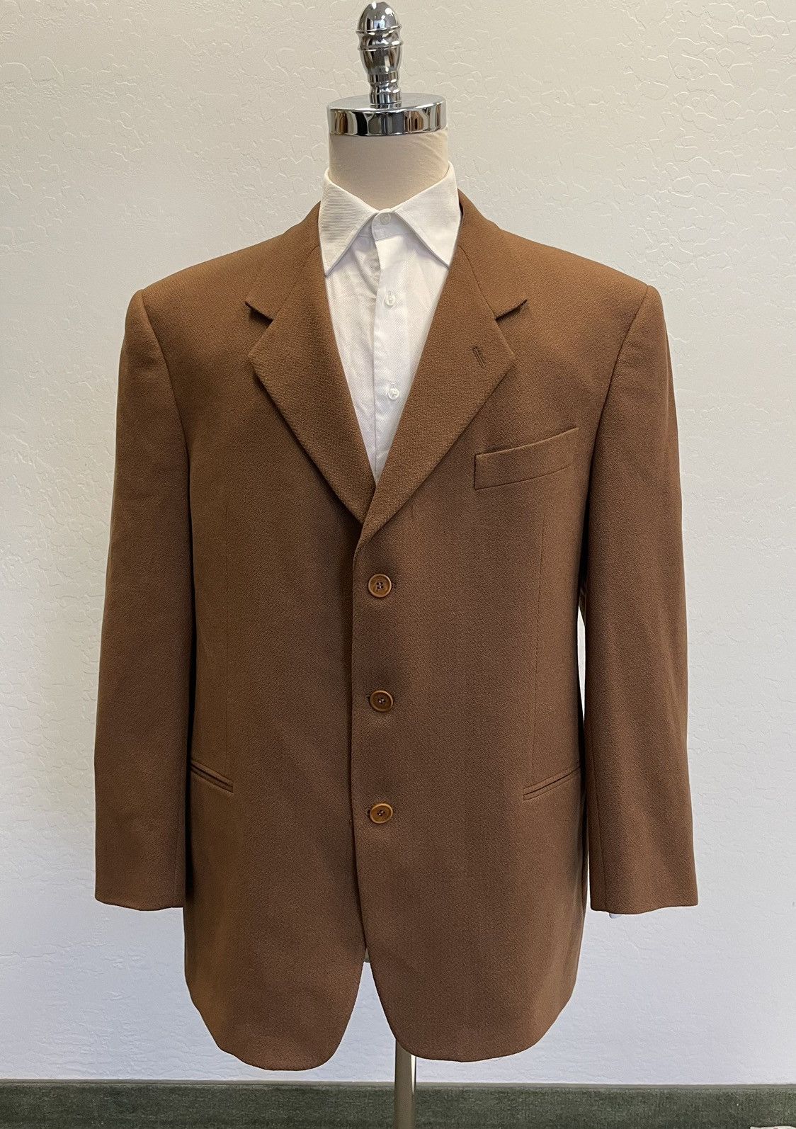 Giorgio Armani × Vintage Low Gorge Wool Jacket Size 44R - 1 Thumbnail