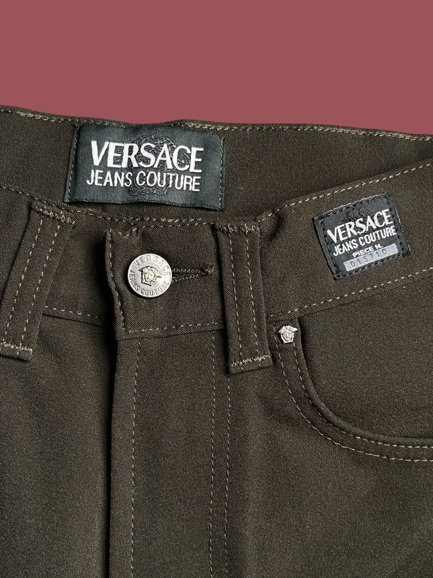 Versace Y2K Versace Jeans Couture Women's Straight Leg Pants - 29 Size 28" / US 6 / IT 42 - 5 Thumbnail