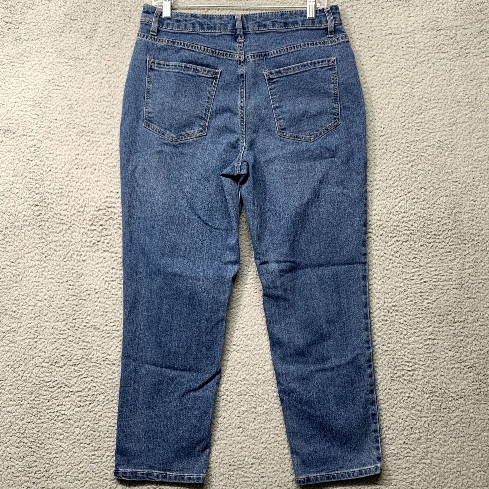 Vintage No Boundaries Ankle Jeans Women’s Size 11 Stretch Denim Straight Blue 5-Pockets Jeans Women Regular Size 11 Blue Stretch Size 32" / US 10 / IT 46 - 4 Thumbnail