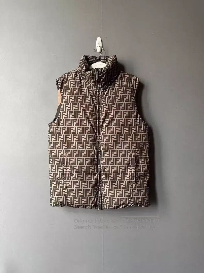 Fendi Fendi Double-Sided All-Over Printed Down Vest Size M / US 6-8 / IT 42-44 - 1 Thumbnail