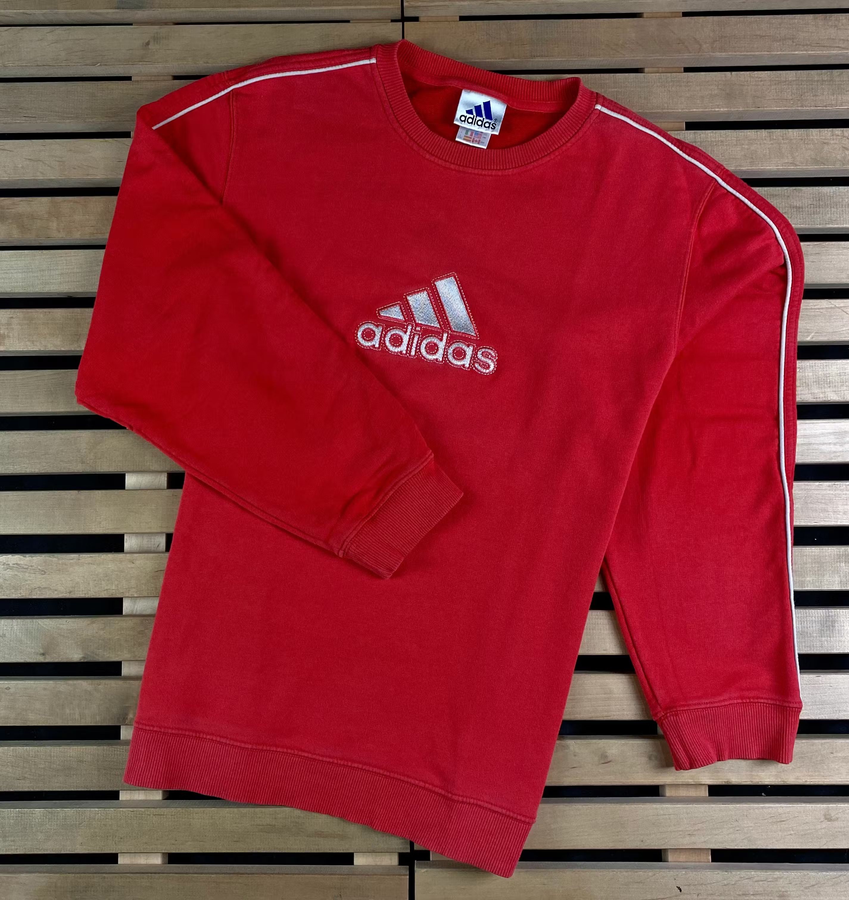 Adidas × Vintage Mens Sweatshirt Adidas Vintage Big Logo Size L Size US L / EU 52-54 / 3 - 1 Thumbnail
