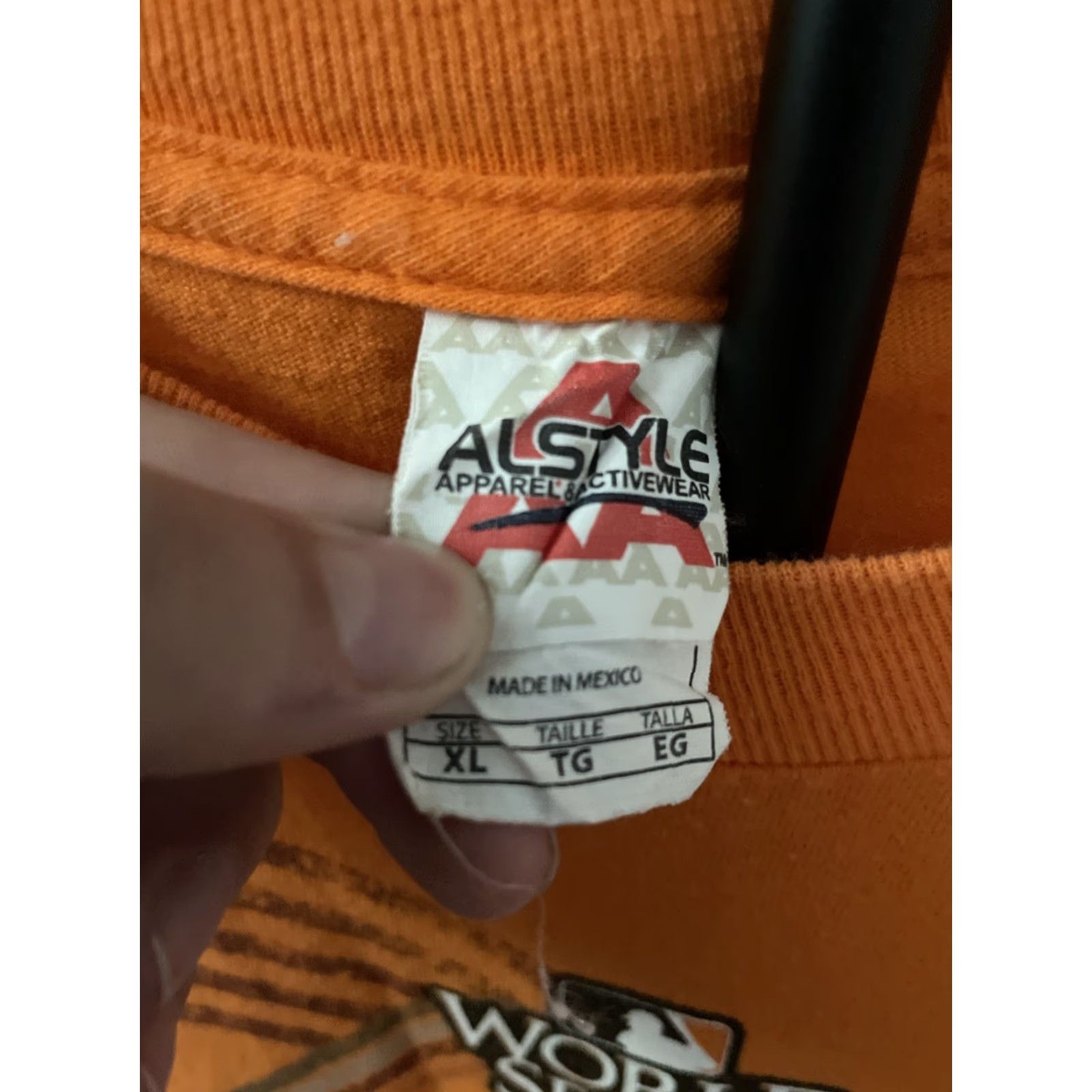 Vintage Alstyle SF Giants World Series Men's XL T-Shirt Orange Size US XL / EU 56 / 4 - 2 Thumbnail