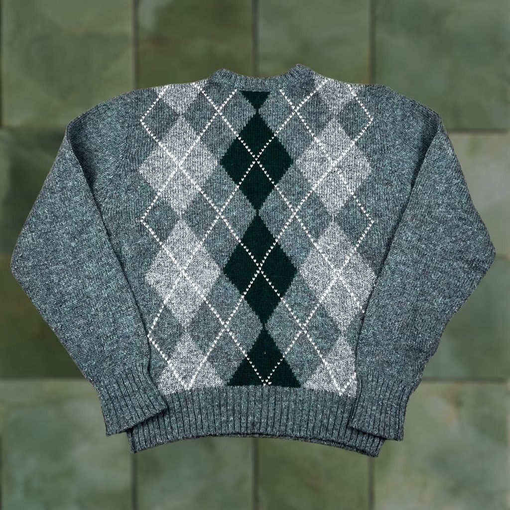 McGregor VINTAGE McGregor Argyle Knit Golf Sweater Mens M Pullover Gray Wool/Acrylic Crew Neck Long Sleeve Made USA Size US M / EU 48-50 / 2 - 1 Thumbnail