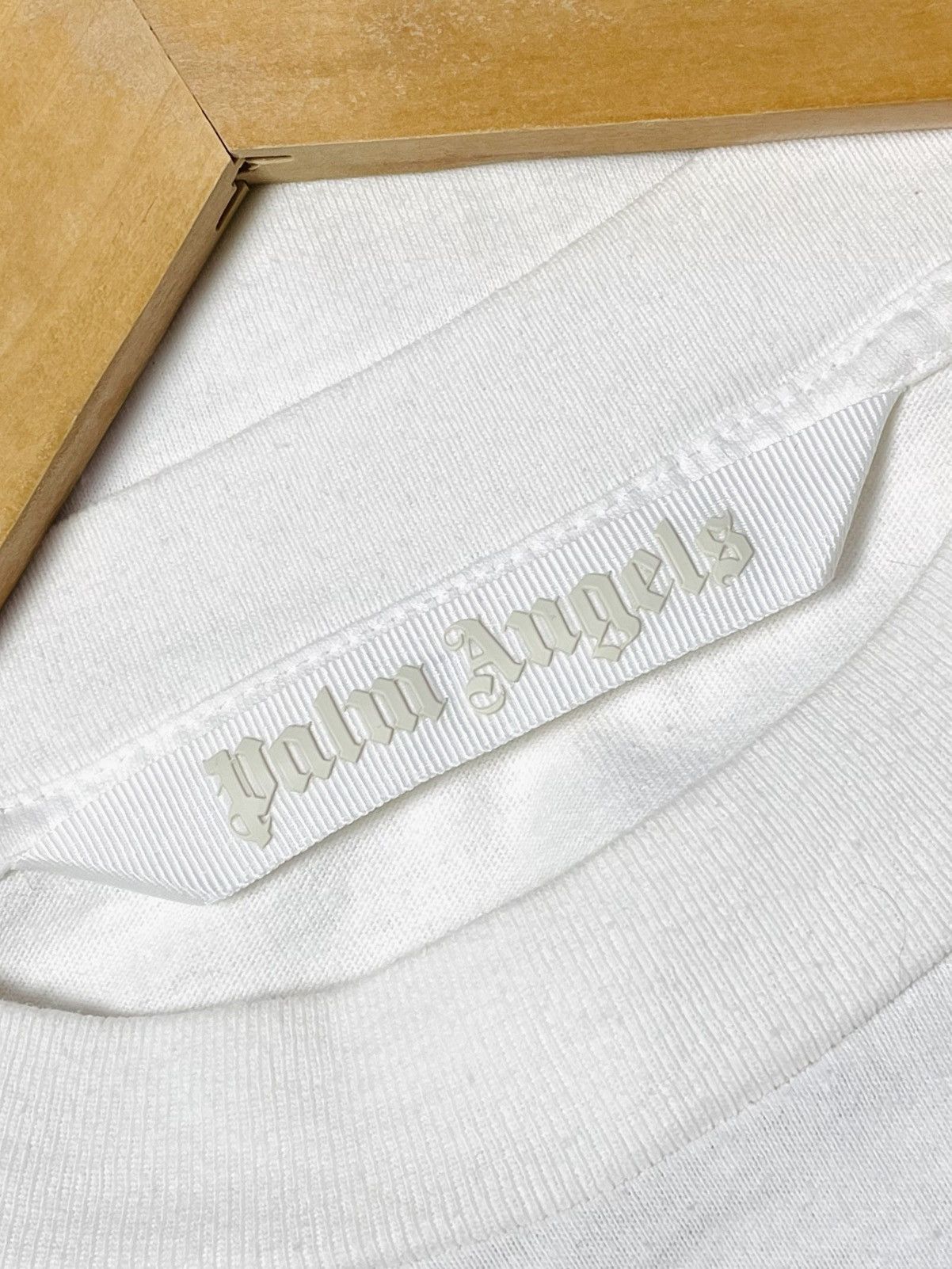 Palm Angels Palm Angels Miami Spray Logo T-Shirt – White – Size L Size US L / EU 52-54 / 3 - 6 Thumbnail