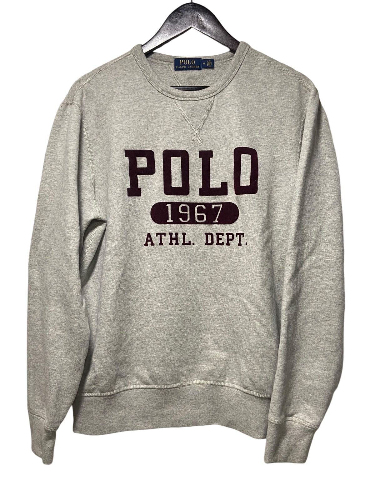 Polo Ralph Lauren × Vintage Polo Ralph Lauren Atlethic Dept Sweatshirt RL Spellout Sz M Size US M / EU 48-50 / 2 - 1 Thumbnail