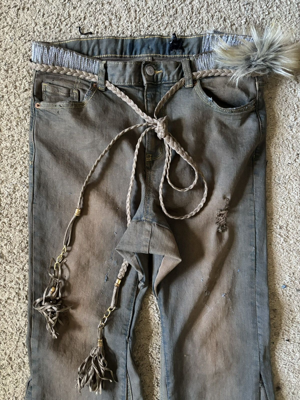 Vintage 1o1 mudwashed flares Size US 30 / EU 46 - 4 Thumbnail