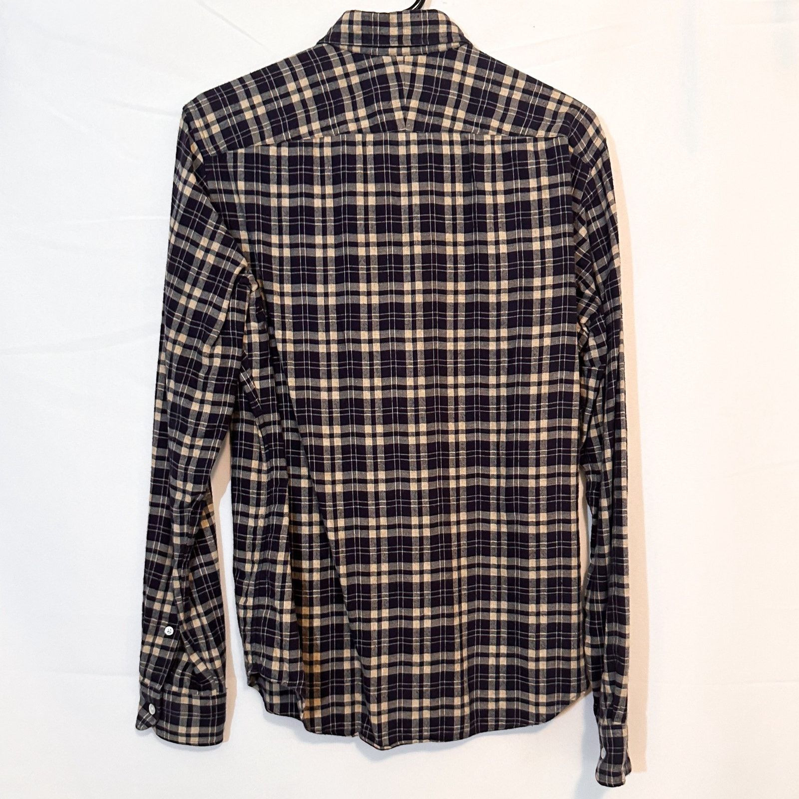 Trumaker TRUMAKER Blue Plaid Flannel Long Sleeve Button Down Sz. L Size US L / EU 52-54 / 3 - 3 Thumbnail