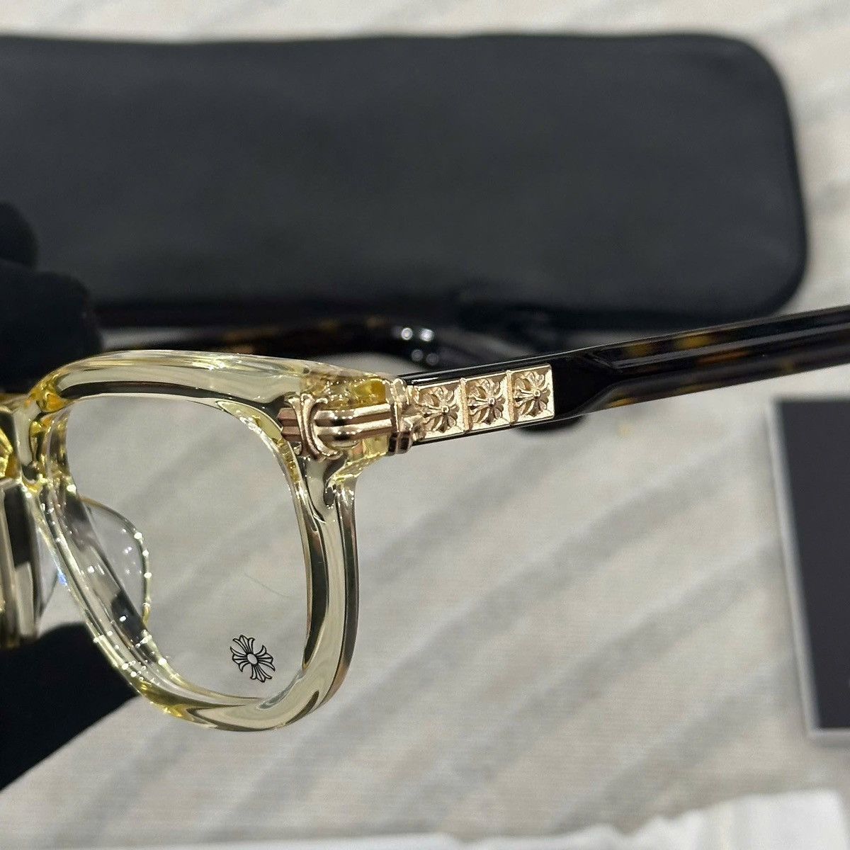 Chrome Hearts CHROME HEARTS SMOKE SHOW PALE ALE - DARK TORTOISE Size ONE SIZE - 6 Thumbnail