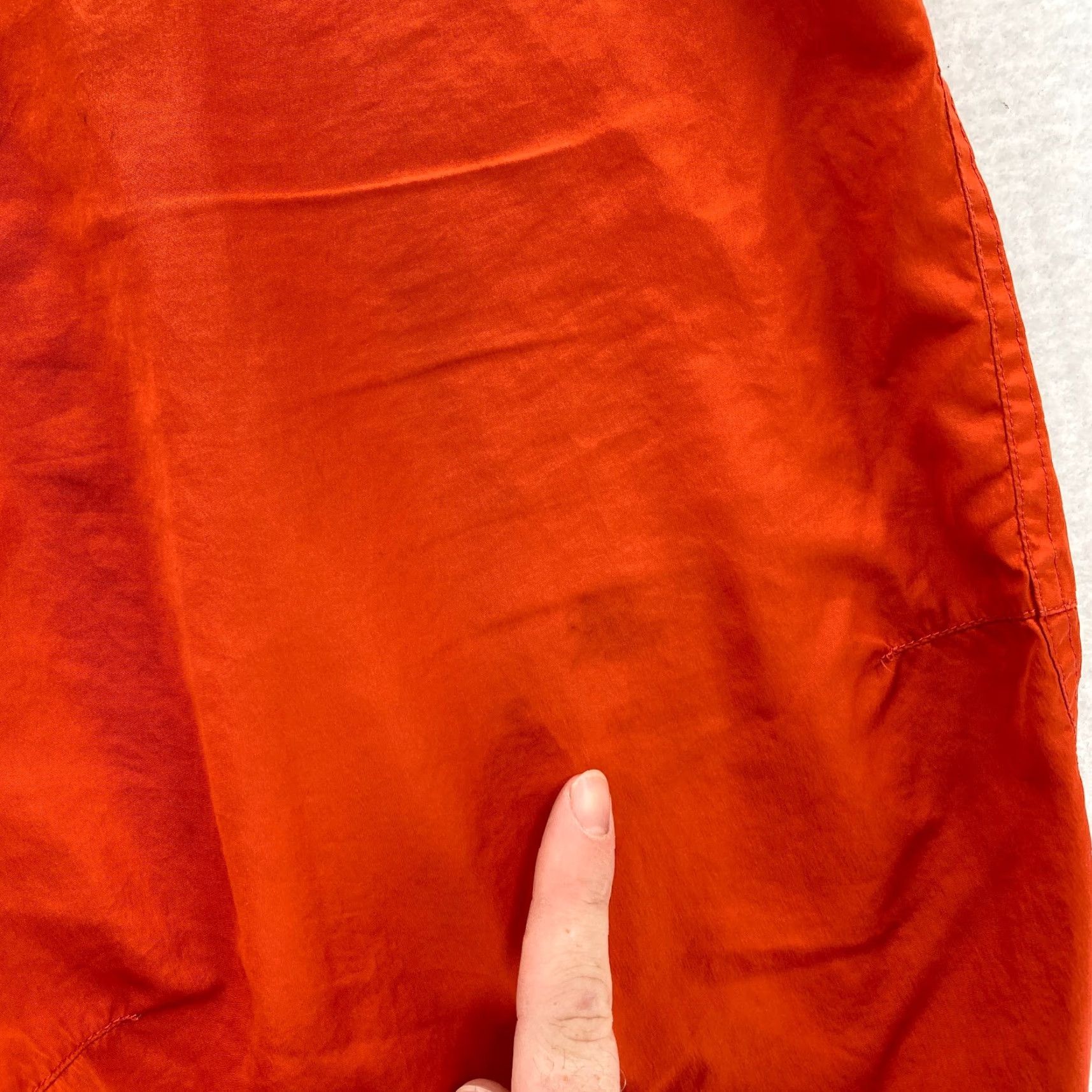 Polo Ralph Lauren VINTAGE Polo Ralph Lauren Polo Sport Track Pants Mens Large Orange Lined Ankle Zip 30 In Inseam Size US L / EU 52-54 / 3 - 6 Thumbnail