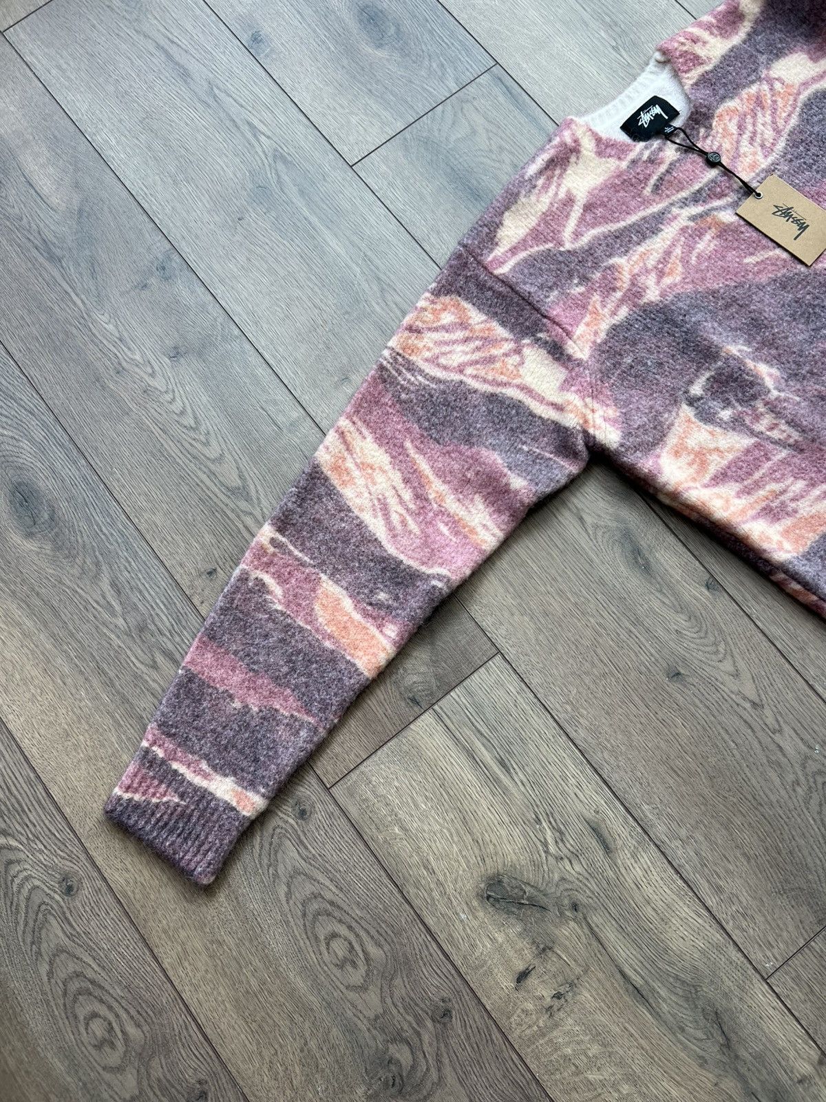Stussy Stussy x Lucien Smith Tigris Print Mohair Knit Sweater Large Size US L / EU 52-54 / 3 - 7 Thumbnail