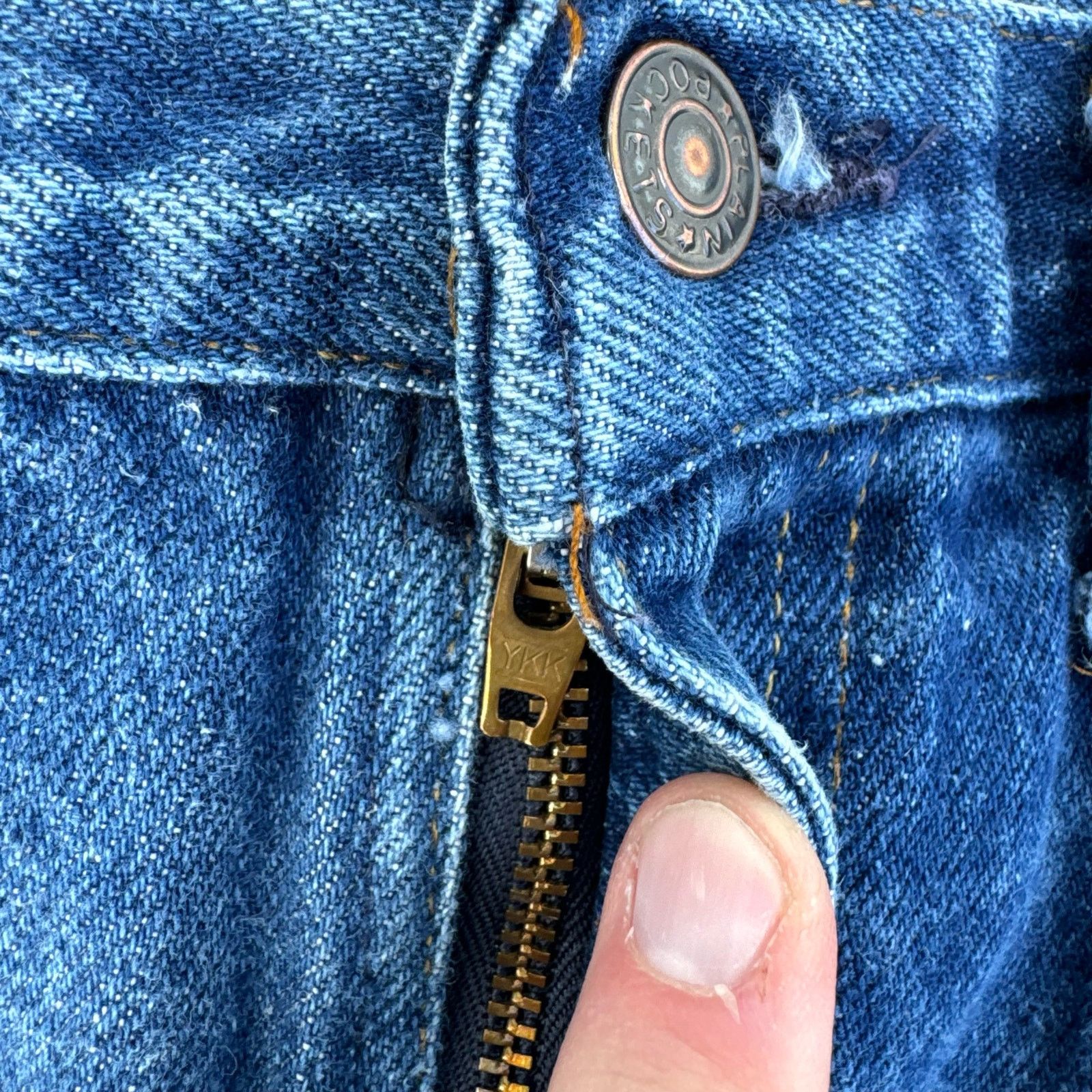 Vintage Vintage JCPenney Plain Pocket Jeans Size US 32 / EU 48 - 3 Thumbnail