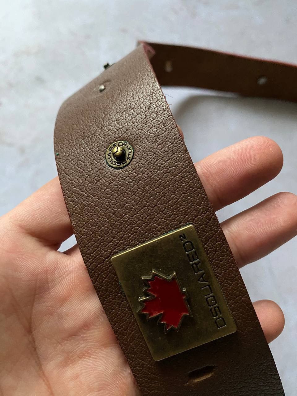 Dsquared2 Vintage Dsquared2 Leather Belt Size 26 - 2 Thumbnail