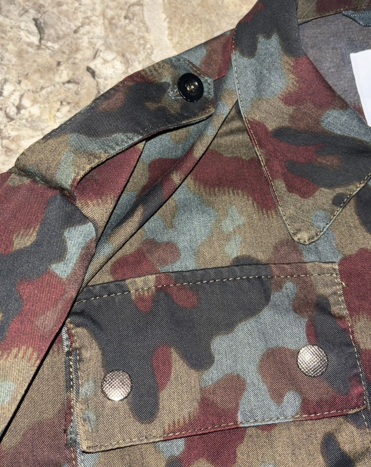 OAMC OAMC S/S 18’ Swiss Camo Open Face Military Jacket Size US L / EU 52-54 / 3 - 4 Thumbnail