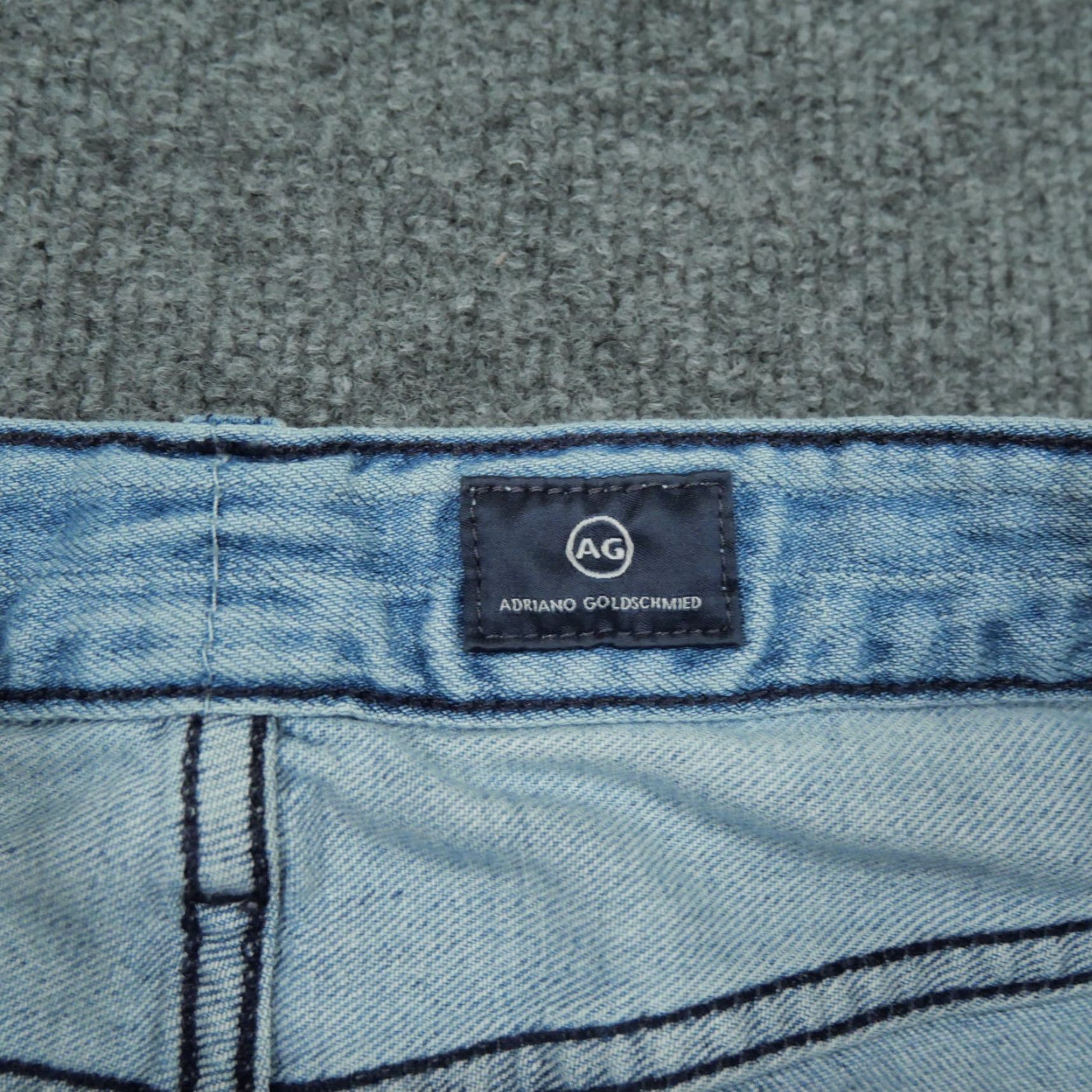 Vintage AG Adriano Goldschmied Jeans Womens 26 Jeans Tapered Light Wash Blue 26 Regular Stretch Pockets Cotton Blend Denim Adult Womens Size 26" / US 2 / IT 38 - 5 Thumbnail