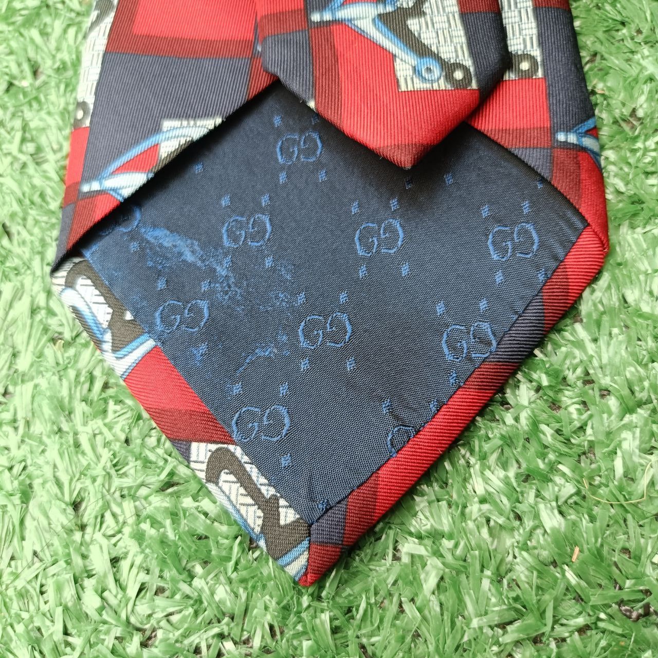 Gucci Vintage Gucci Silk Tie Size ONE SIZE - 6 Thumbnail