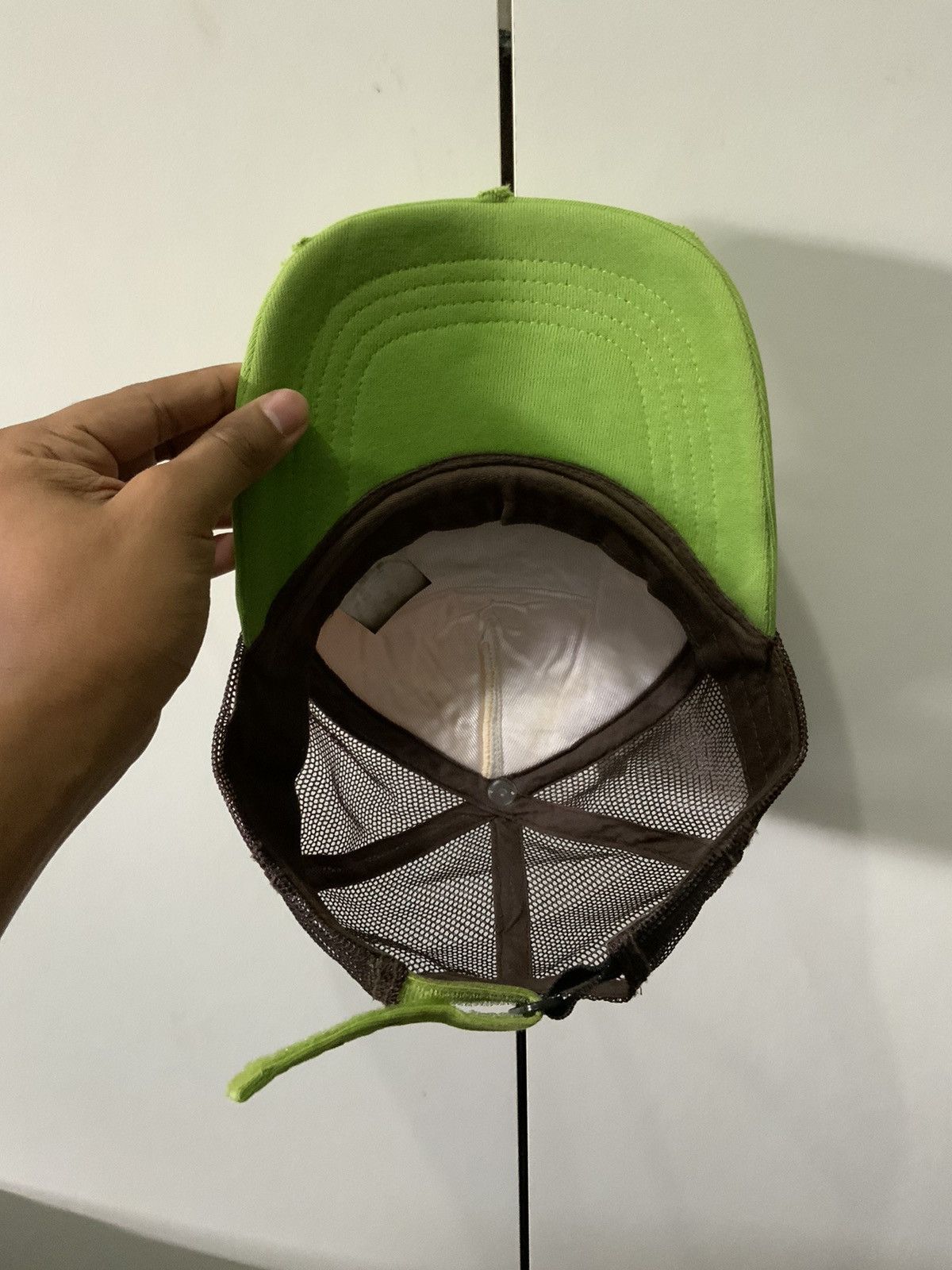 Japanese Brand Republic Water Trick Distressed Trucker Hat Size ONE SIZE - 7 Thumbnail