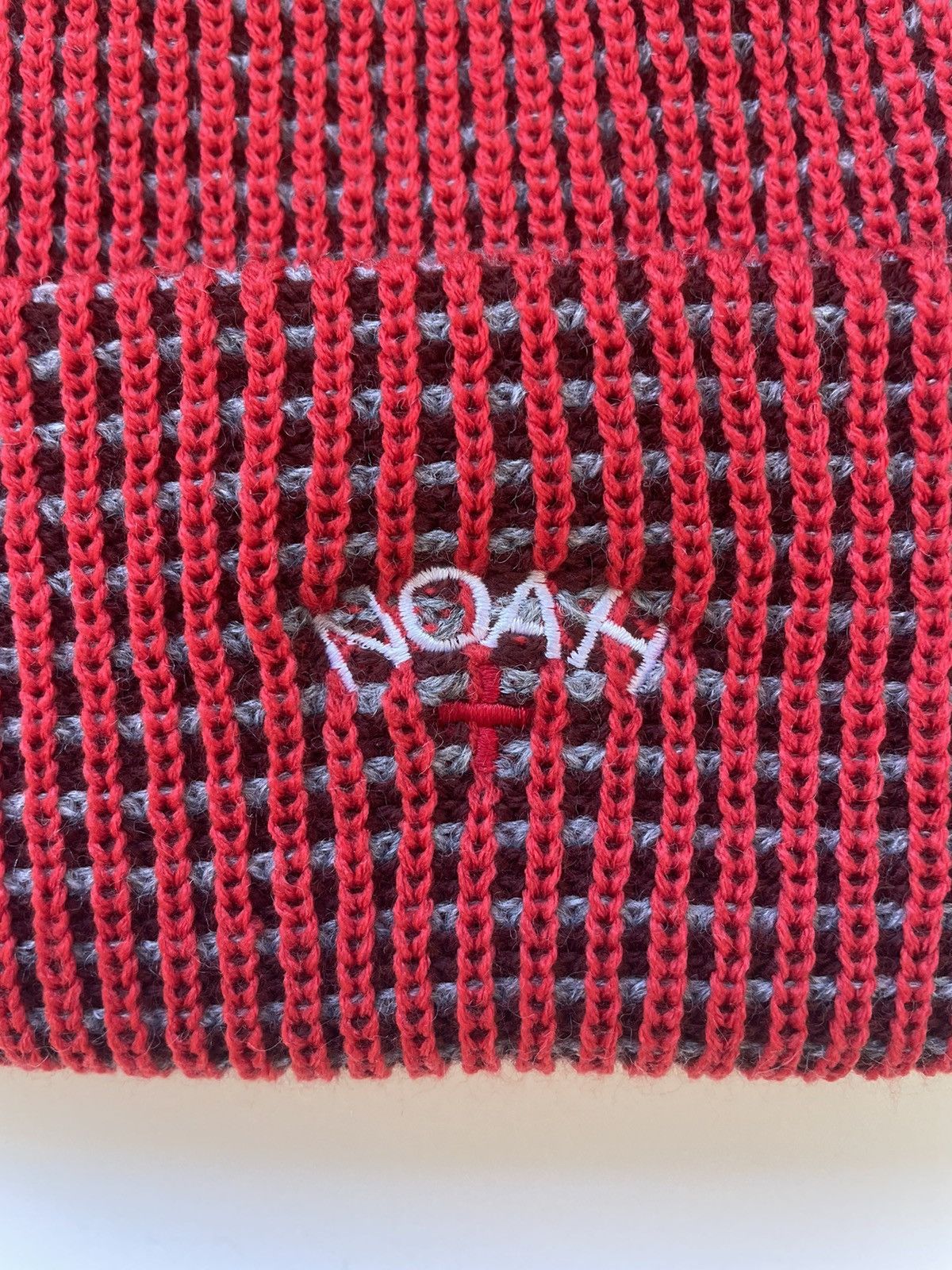 Noah Noah Tri-Color Beanie RED Size ONE SIZE - 2 Thumbnail