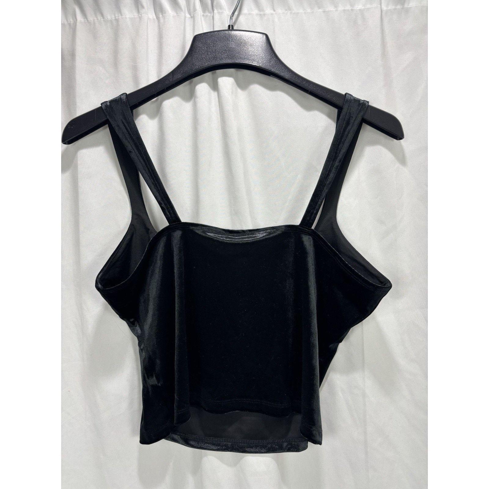 Target Basics NWT Wild Fable Size M Black Velour Tank Top Silver Bow Size M / US 6-8 / IT 42-44 - 5 Thumbnail