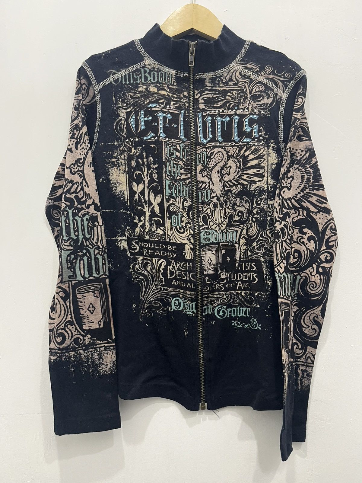 Japanese Brand Japanese AOP Skinny Minnie Long Sleve Tees Size M / US 6-8 / IT 42-44 - 1 Thumbnail