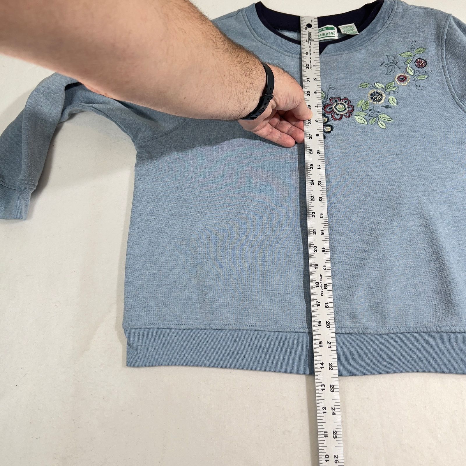 Other Shenanigans Embroidered Sweatshirt Woman PETITE Large Floral Size L / US 10 / IT 46 - 8 Thumbnail