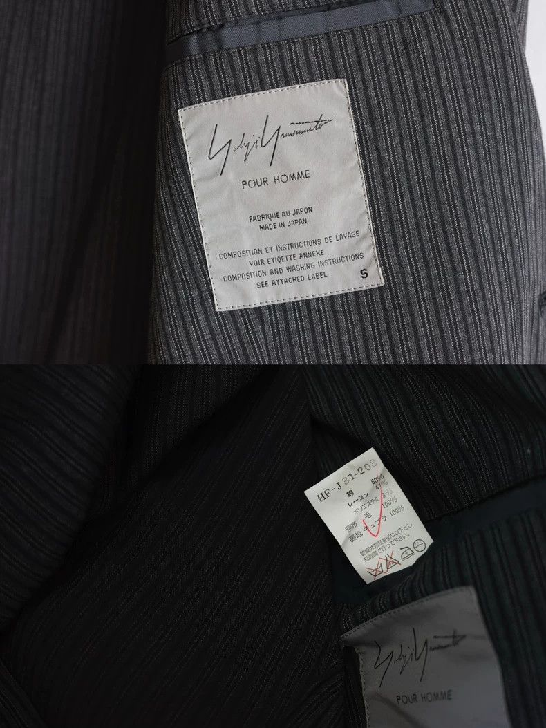 Yohji Yamamoto Yohji Yamamoto 96SS vertical grain blend jacket 2505-Nextar Size US S / EU 44-46 / 1 - 9 Thumbnail