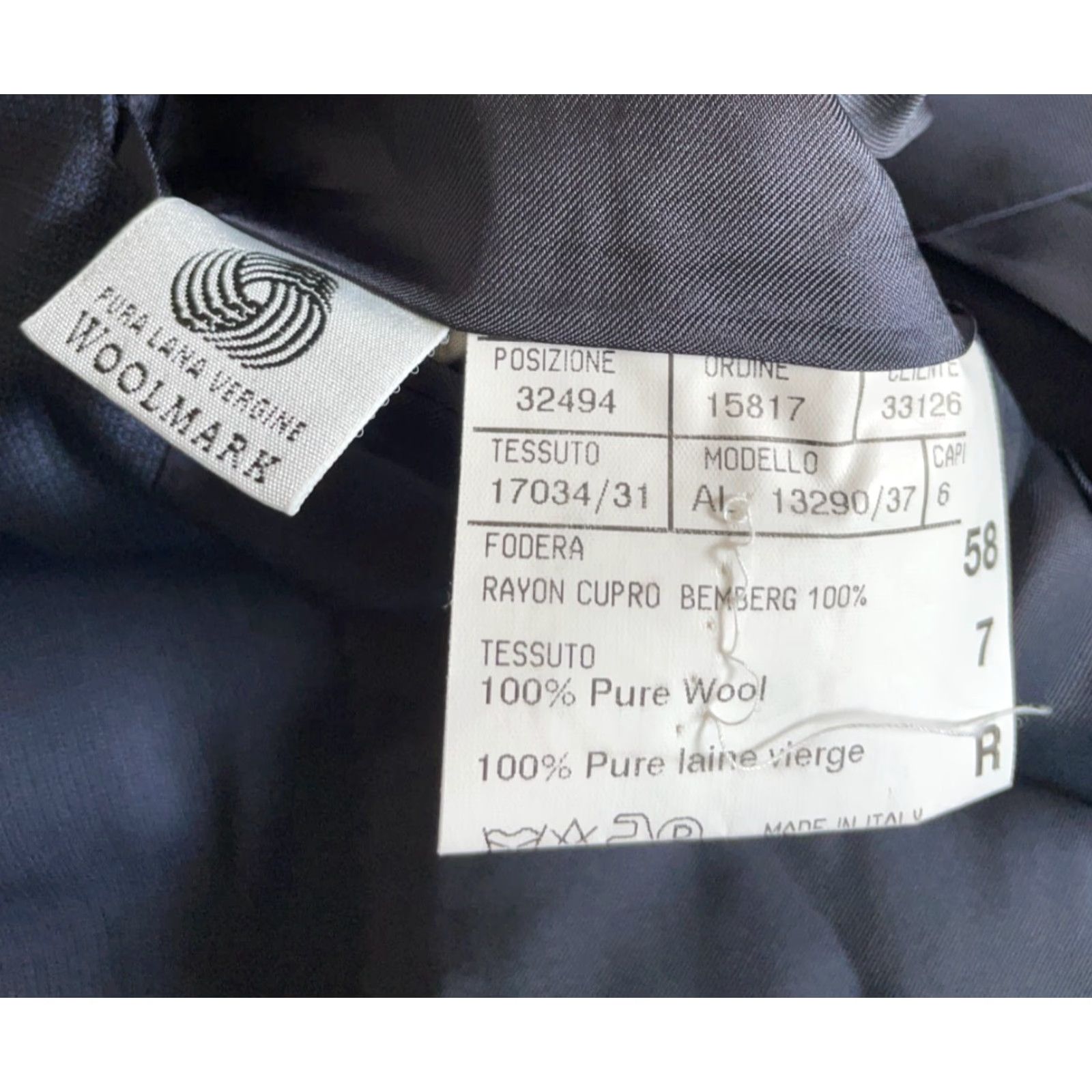 Canali Canali Wool Blazer Men's Regular 44 Dark Blue Solid 2 Button Preppy Classic Italy Size 44R - 4 Thumbnail